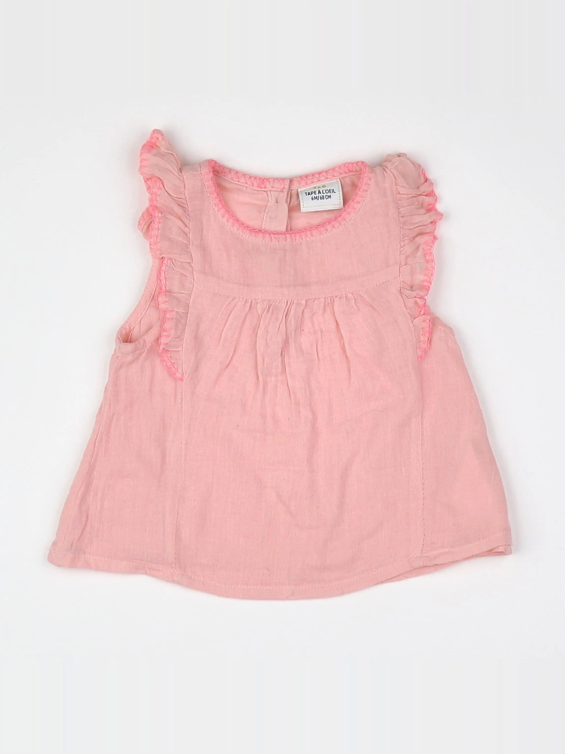 Tape à l'oeil - tee-shirt rose - 6 mois