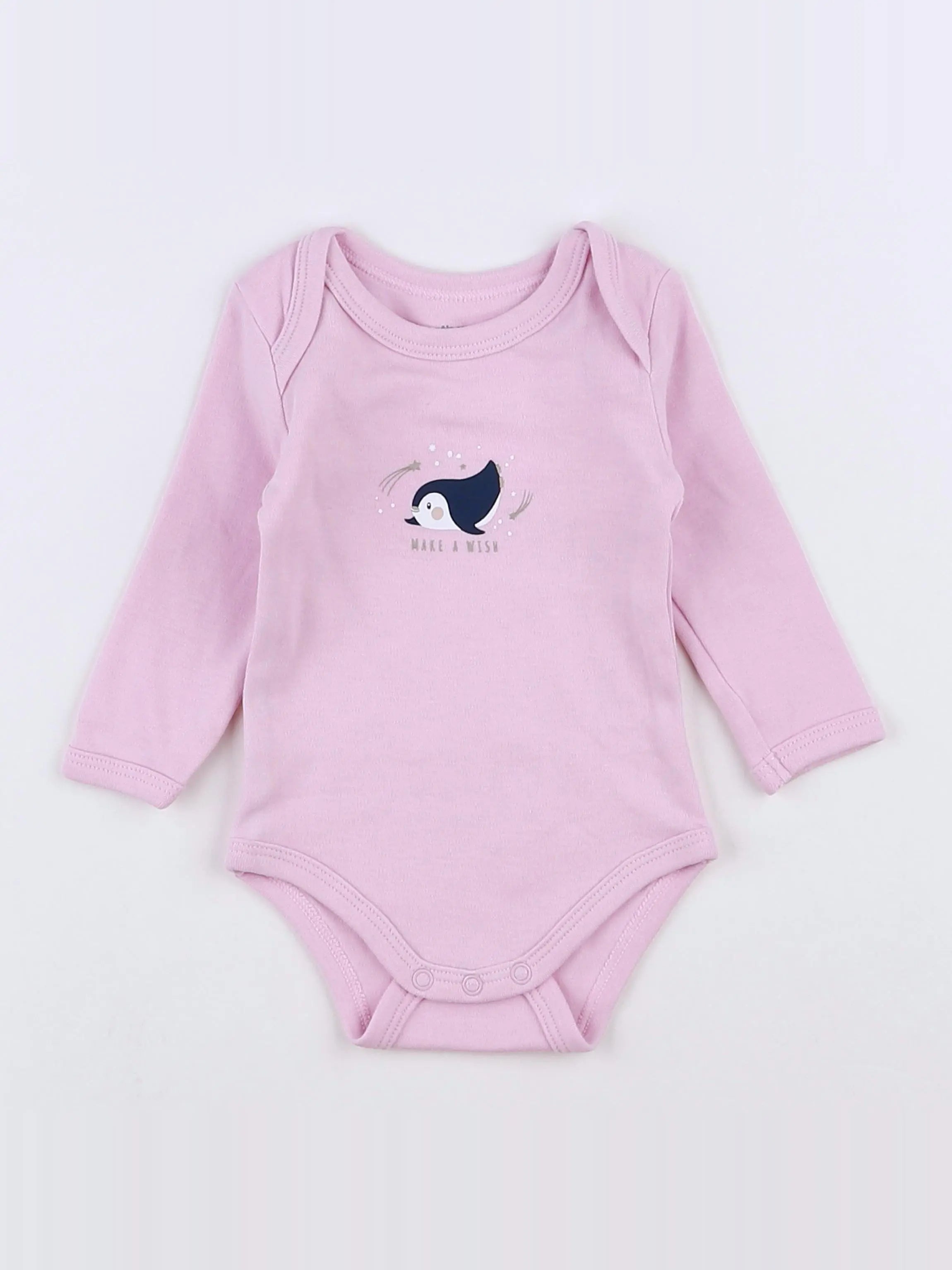 Vertbaudet - body rose - 3 mois