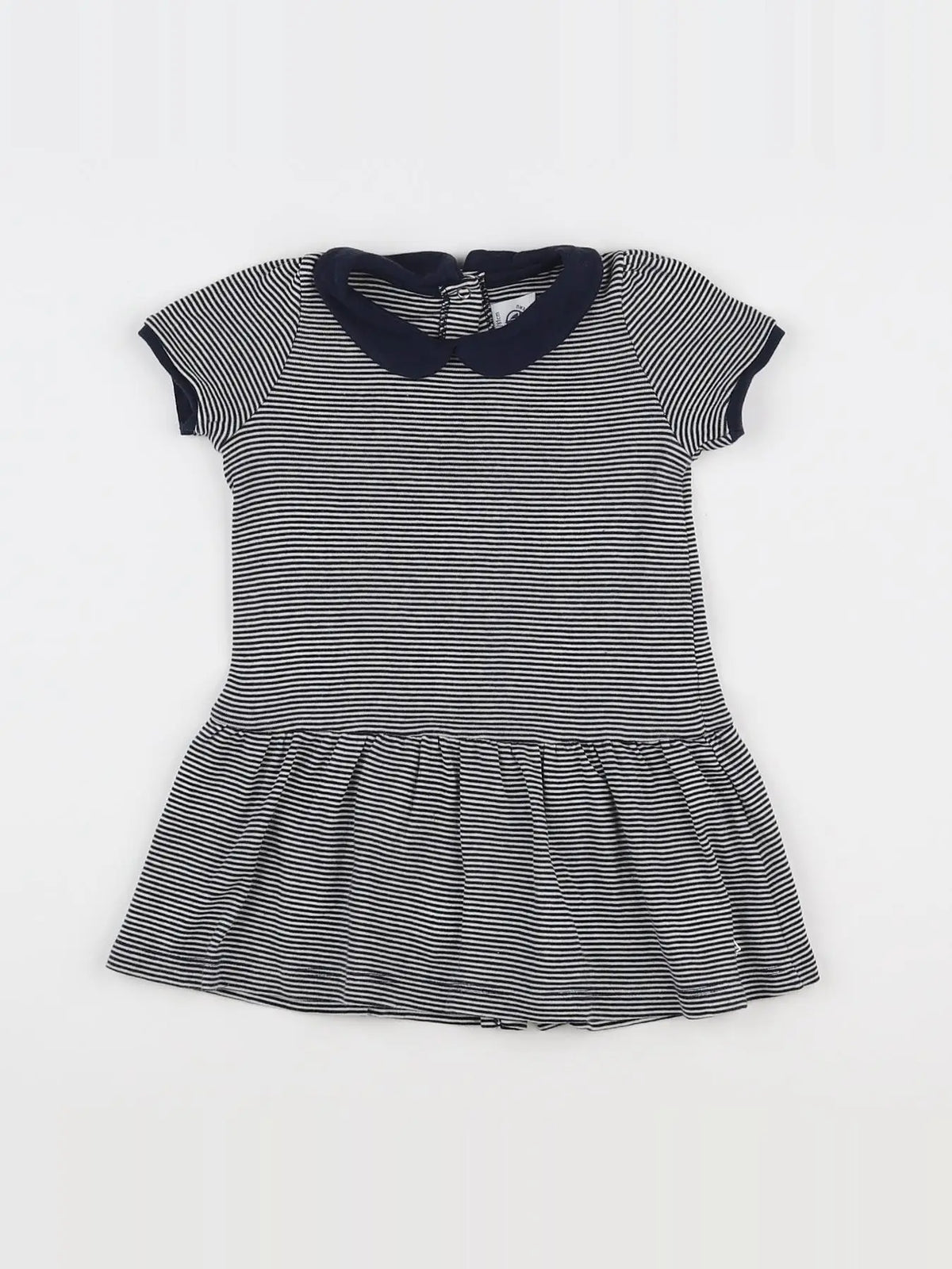 Petit Bateau - robe bleu - 18 mois