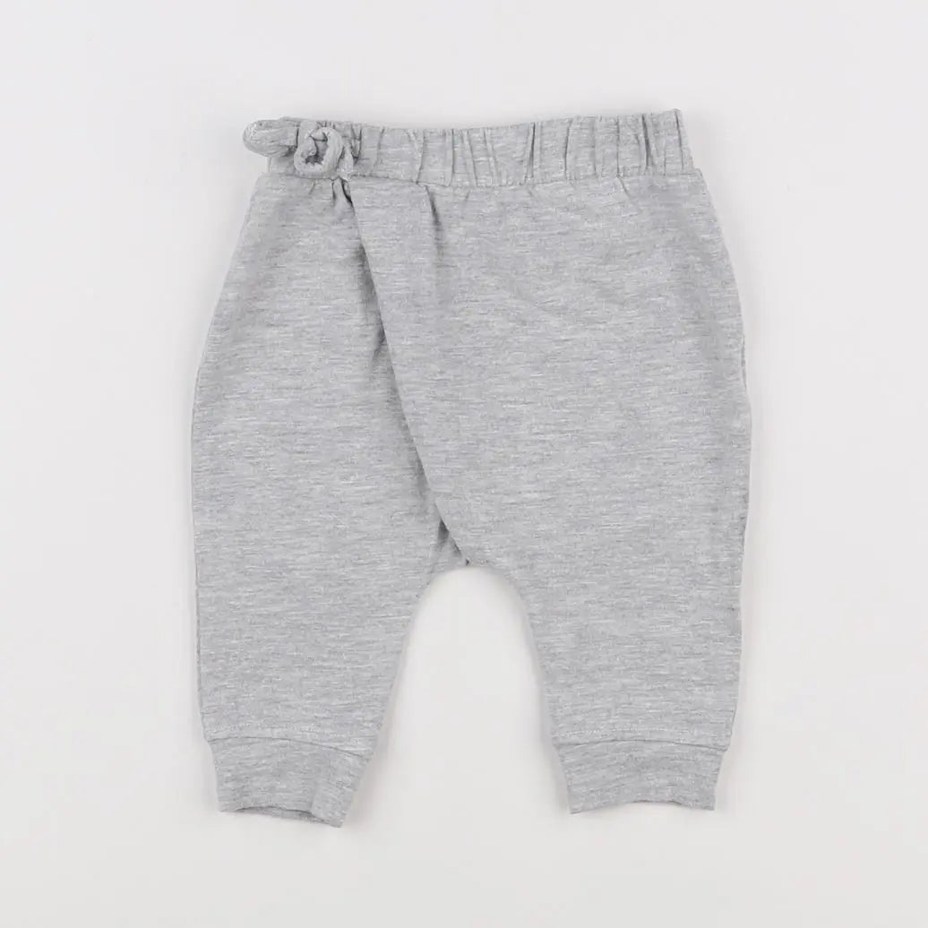 Vertbaudet - pantalon gris - 3 mois