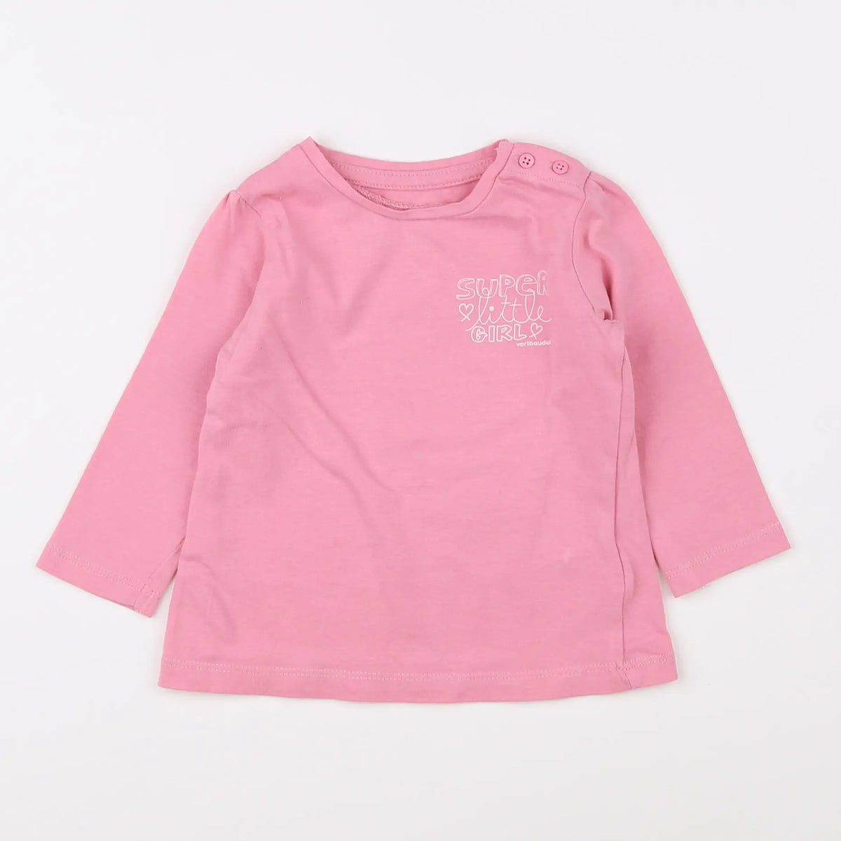 Vertbaudet - tee-shirt rose - 9 mois