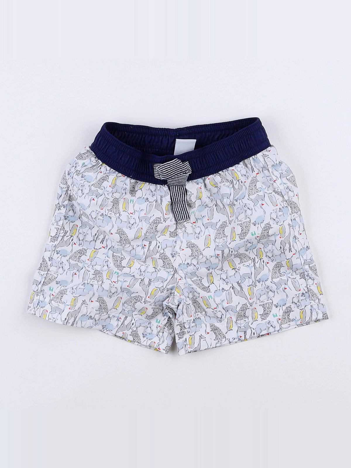 Petit Bateau - maillot de bain bleu, blanc - 12 mois