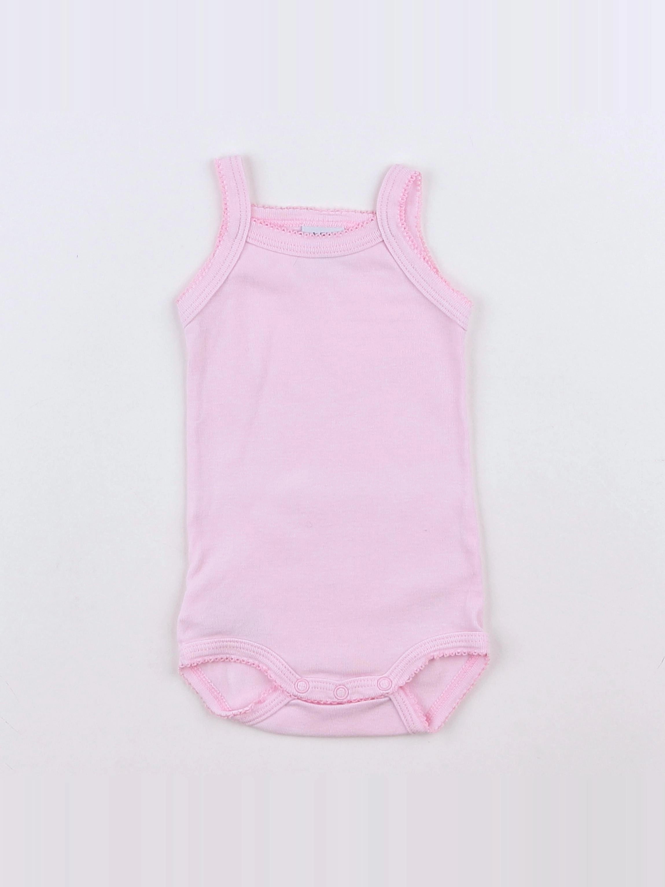 Petit Bateau - body rose - 3 mois
