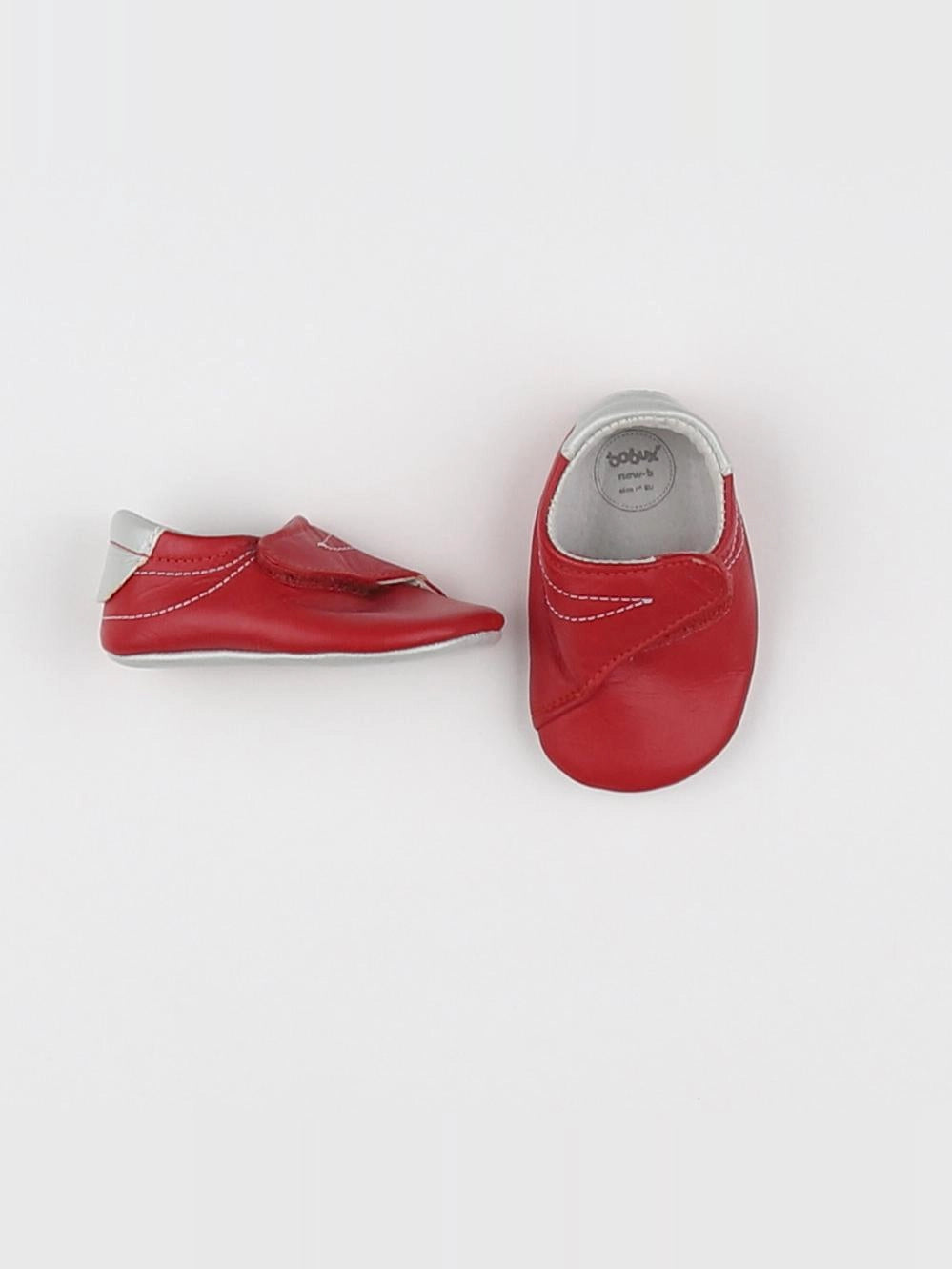 Bobux - chaussons rouge, argent - pointure 15