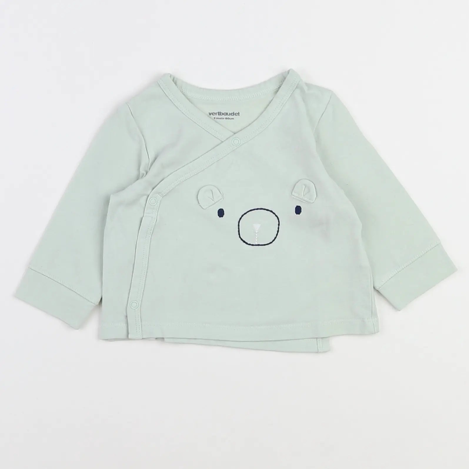 Vertbaudet - tee-shirt vert - 3 mois