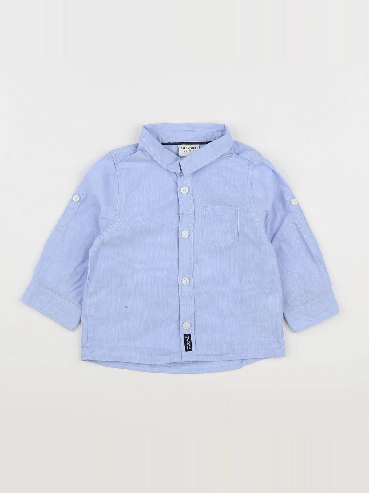Tape à l'oeil - chemise bleu - 12 mois