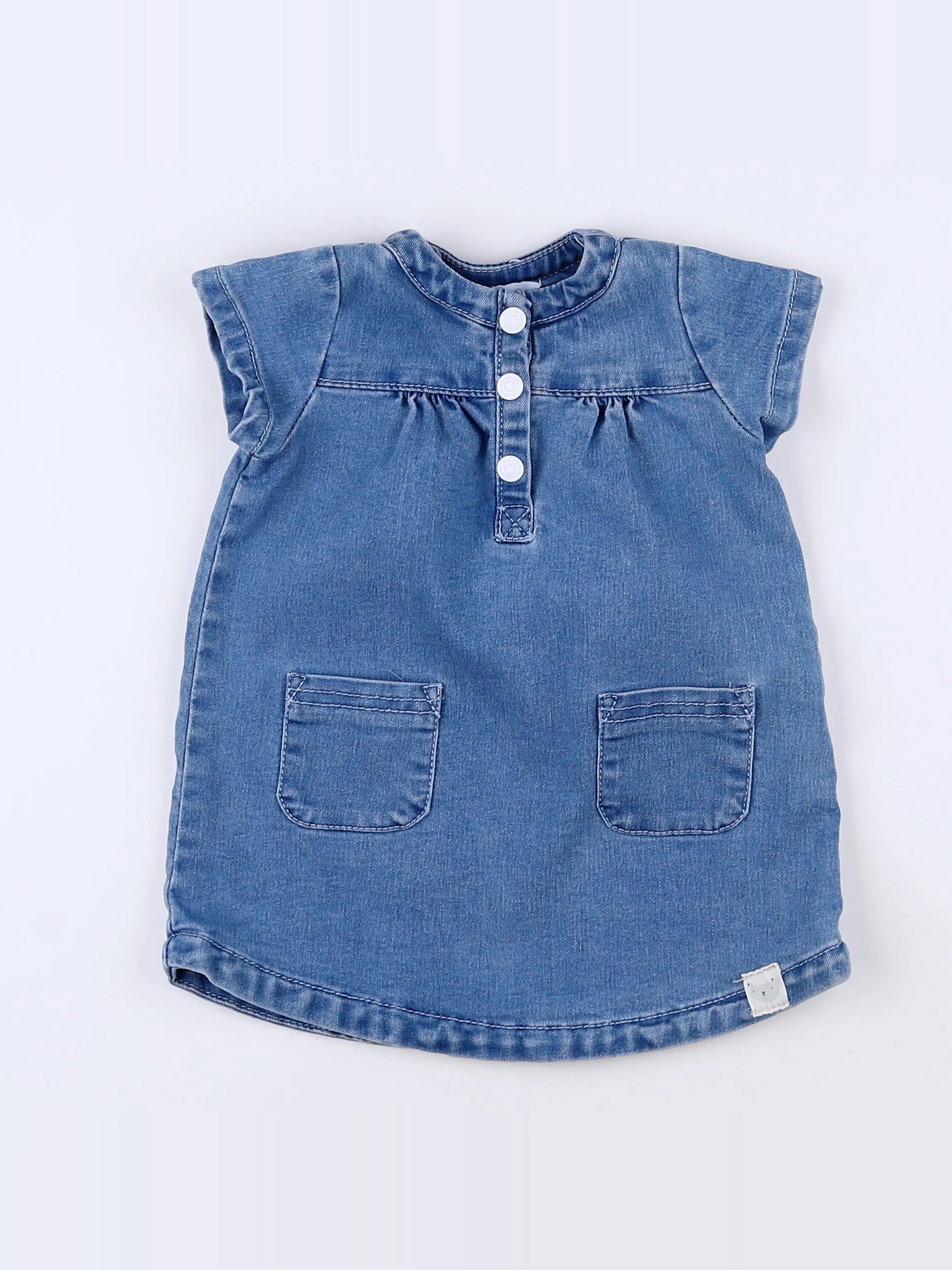 Cadet Rousselle - robe bleu - 12 mois