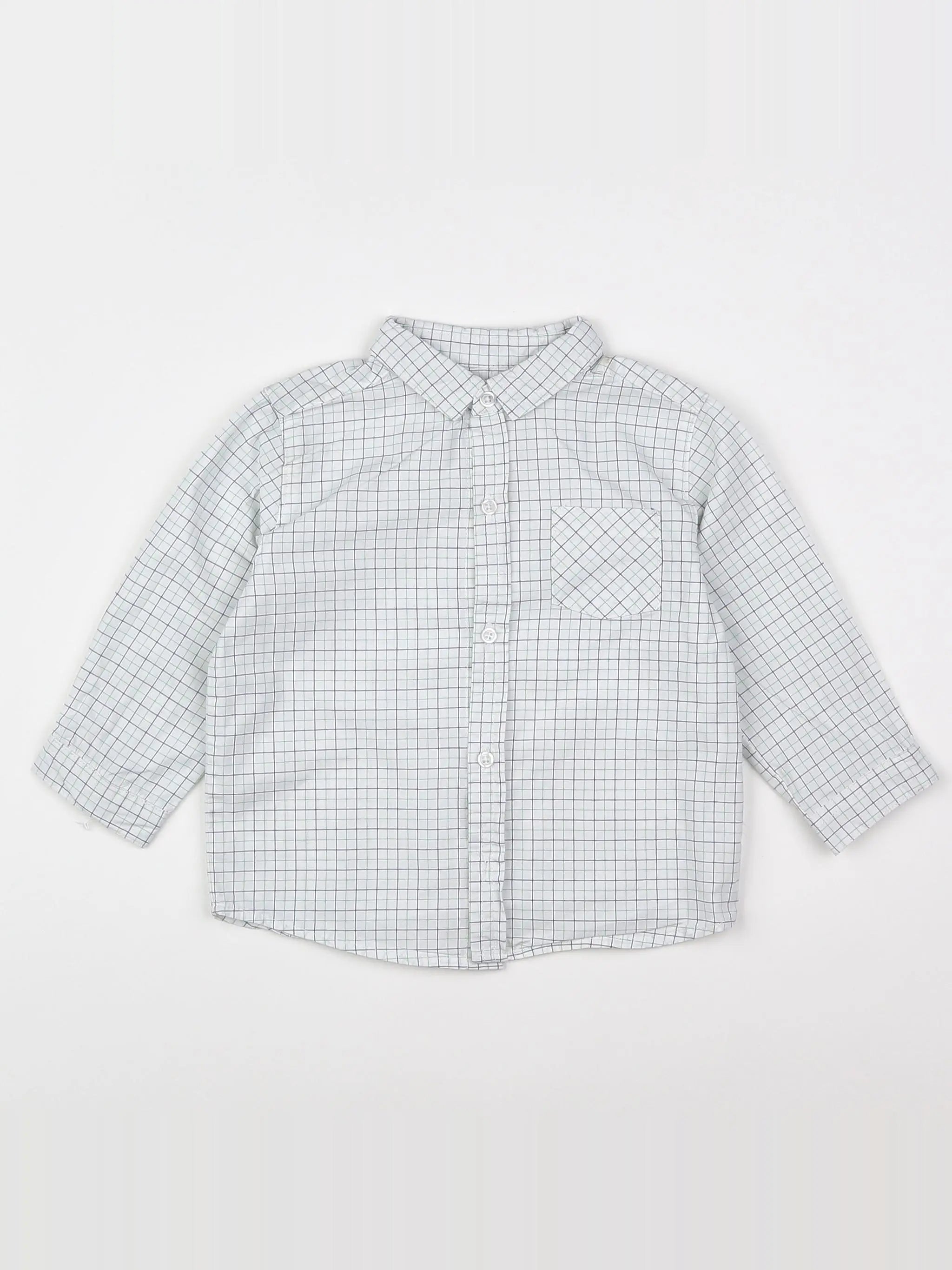 Boutchou - chemise blanc - 12 mois