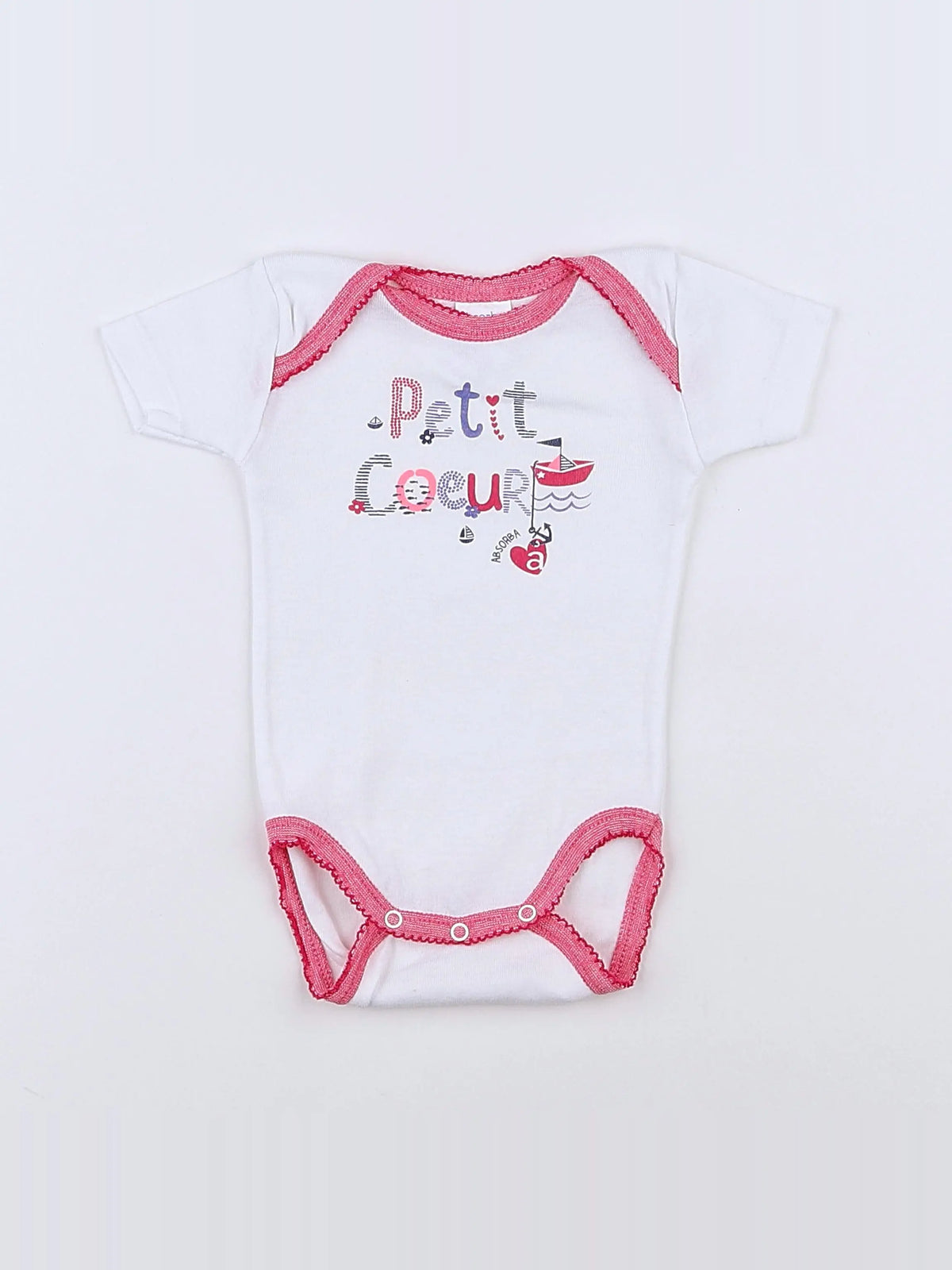 Absorba - body blanc - 3 mois