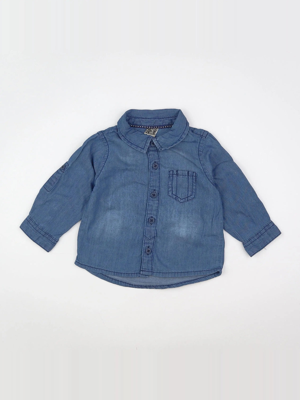 Tape à l'oeil - chemise bleu - 9 mois