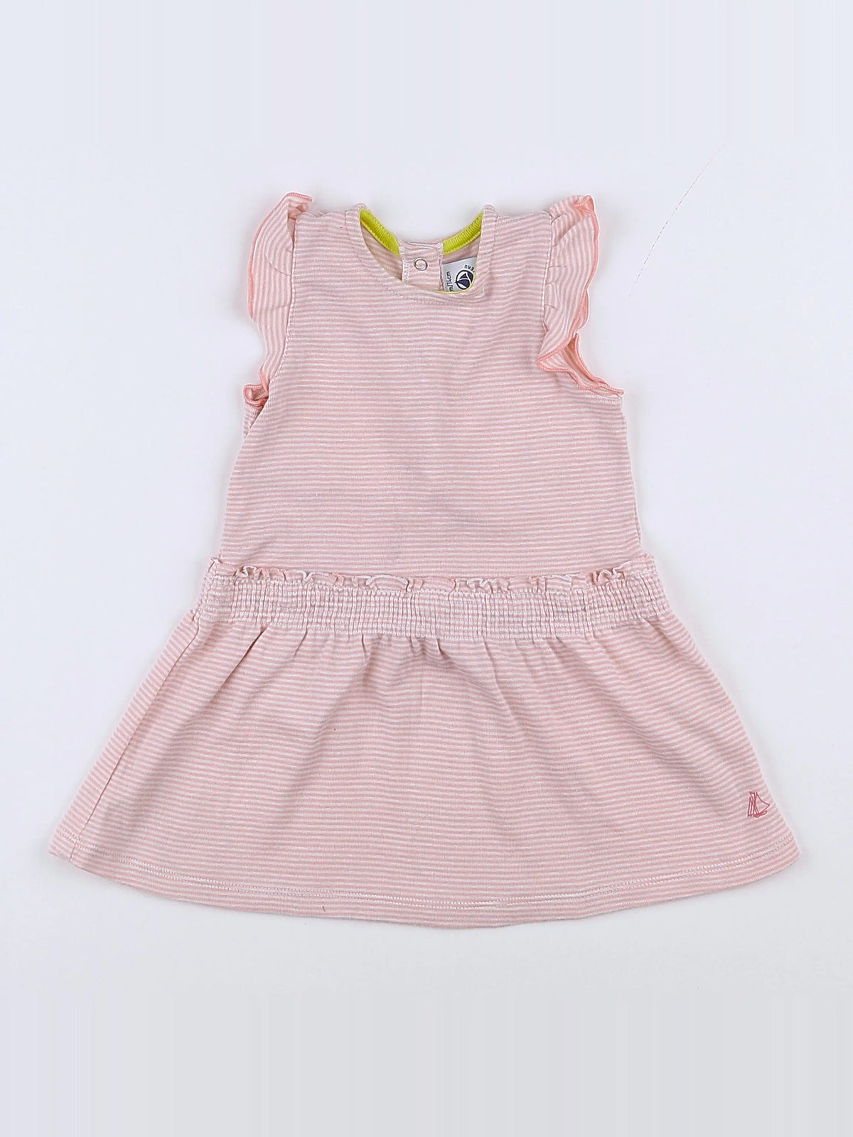Petit Bateau - robe rose - 12 mois