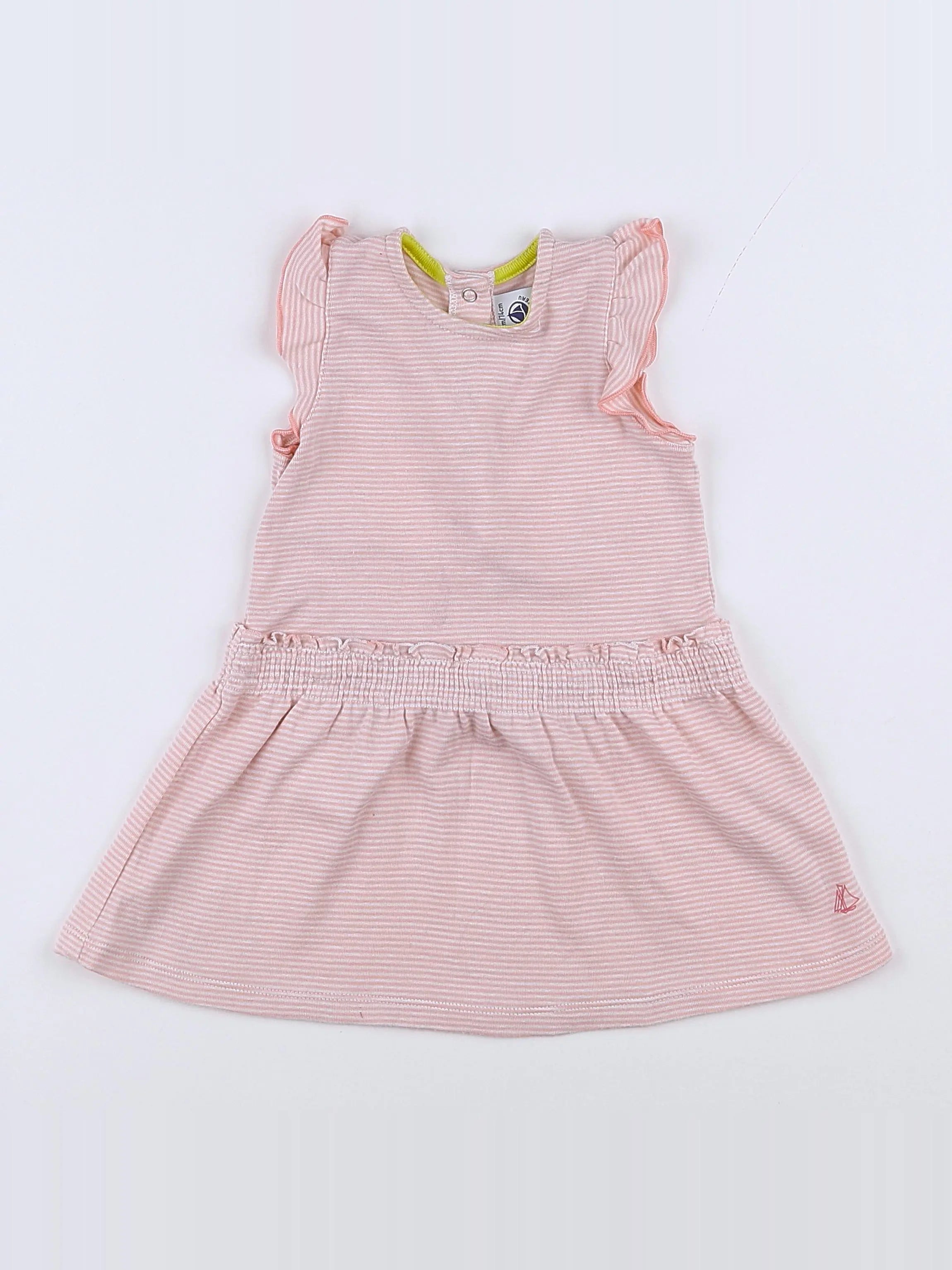 Petit Bateau - robe rose - 12 mois