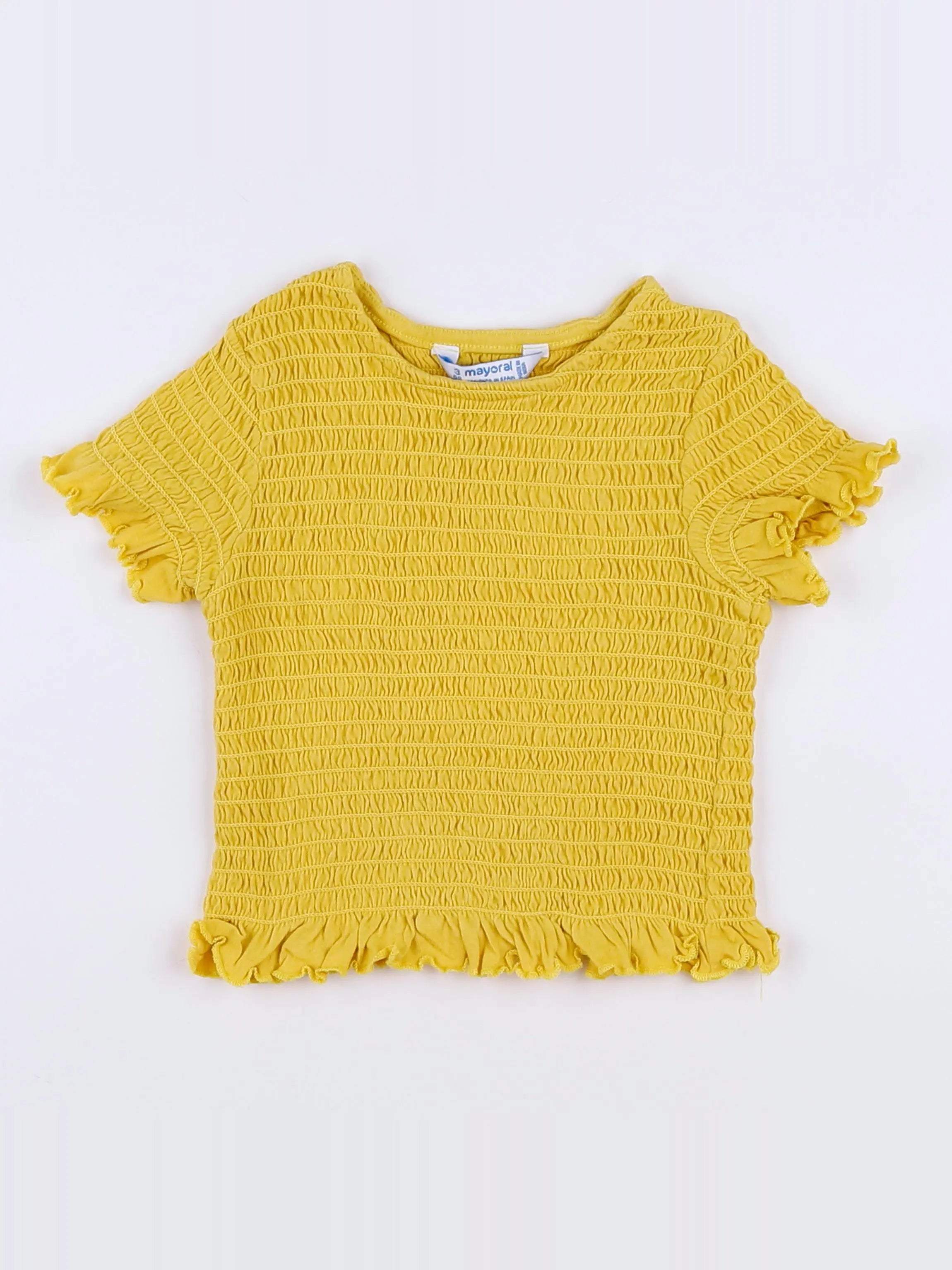 Mayoral - tee-shirt jaune - 3 mois