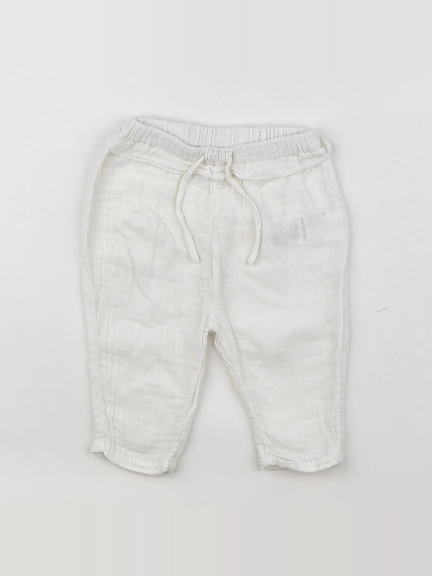 Vertbaudet - pantalon blanc - 6 mois