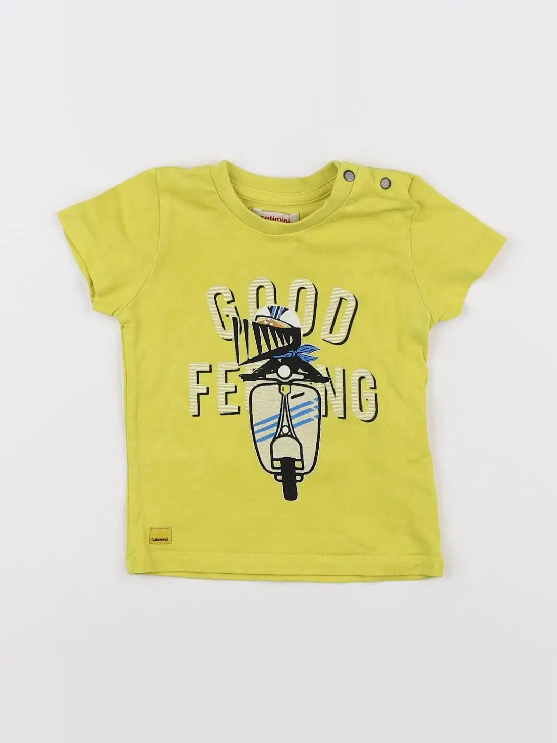 Catimini - tee-shirt jaune - 9 mois