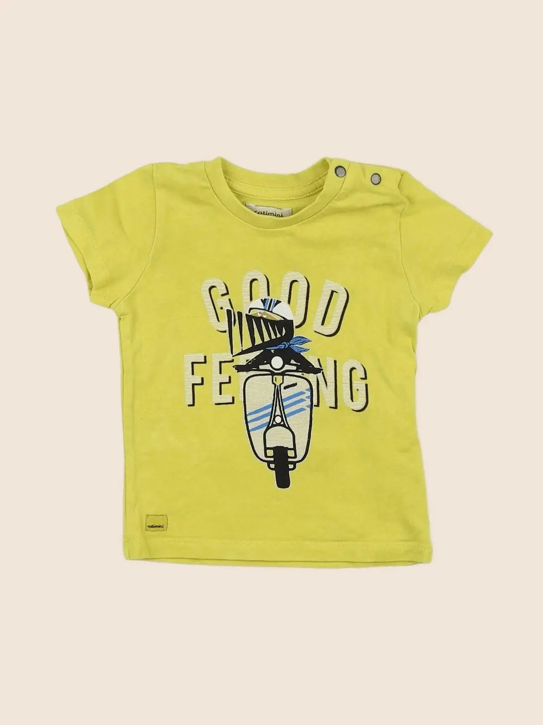 Catimini - tee-shirt jaune - 9 mois