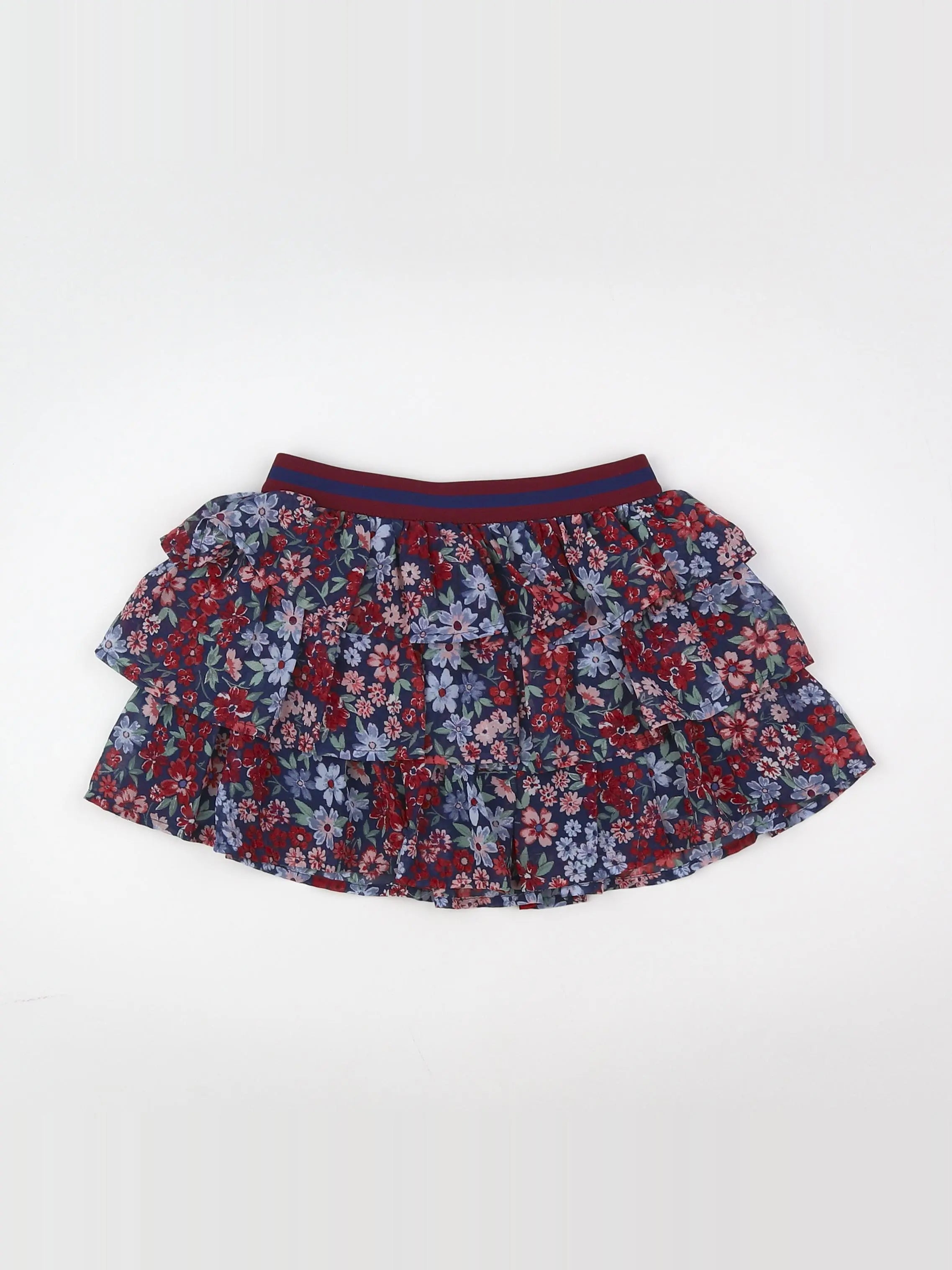 H&M - jupe rouge, bleu - 18 mois à 2 ans