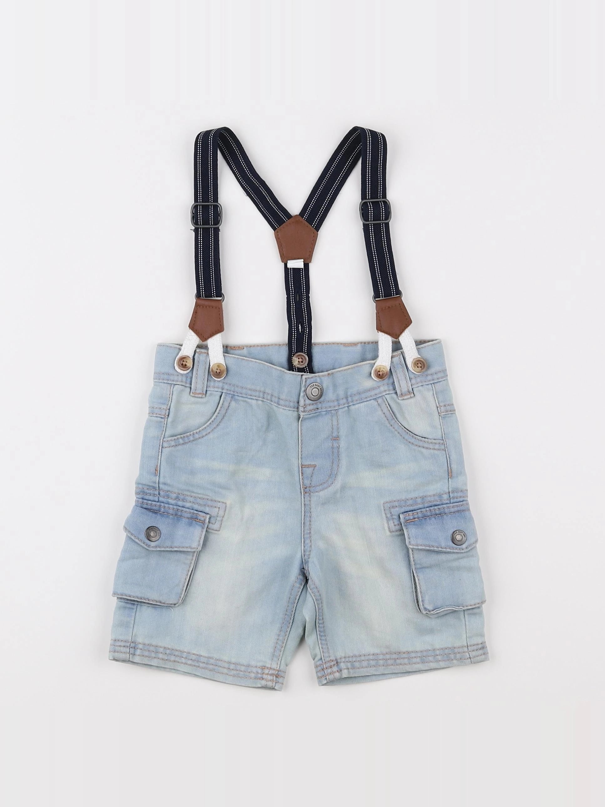 Tape à l'oeil - short bleu - 6 mois