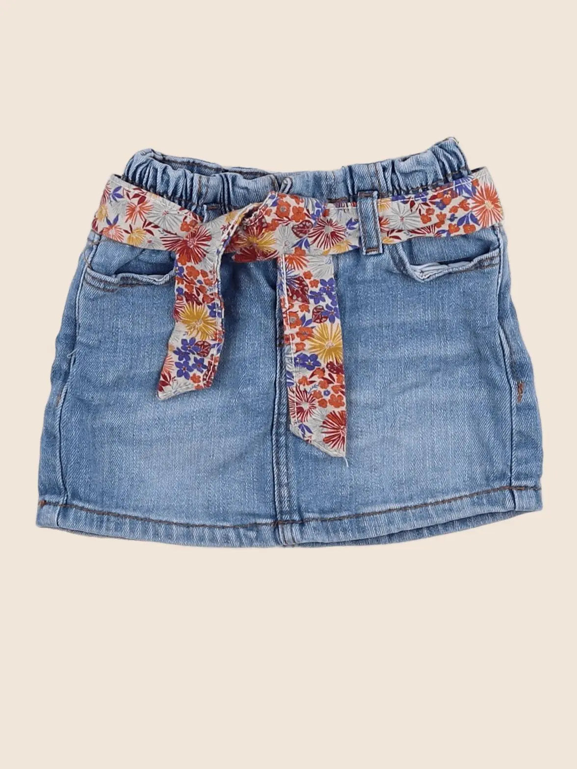 Vertbaudet - jupe bleu - 2 ans
