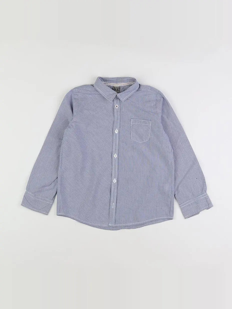 Tape à l'oeil - chemise blanc, bleu - 6 ans