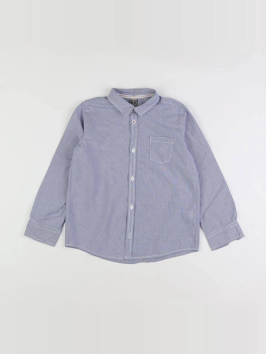 Tape à l'oeil - chemise blanc, bleu - 6 ans