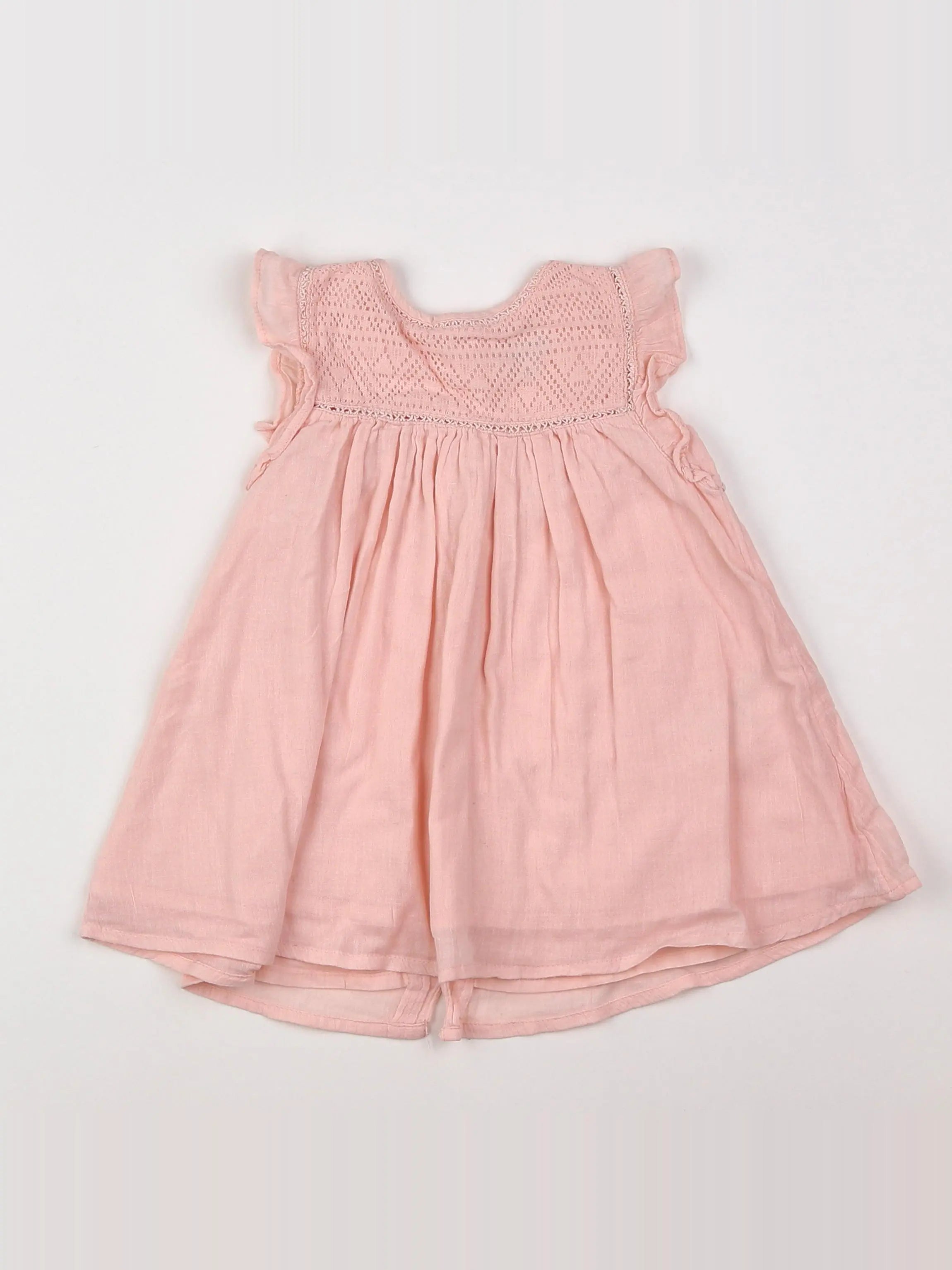 Vertbaudet - robe rose - 9 mois