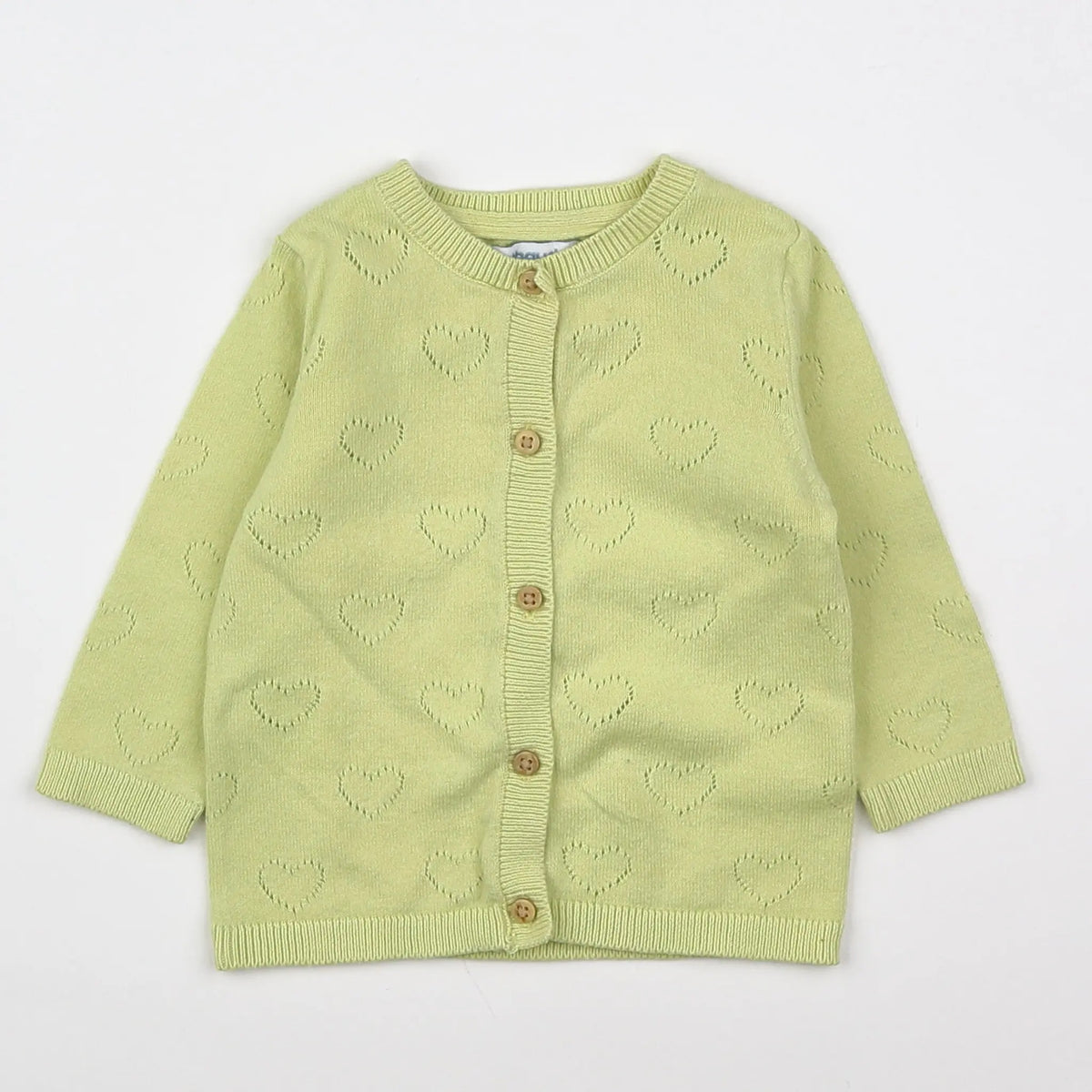 Vertbaudet - gilet jaune - 6 mois