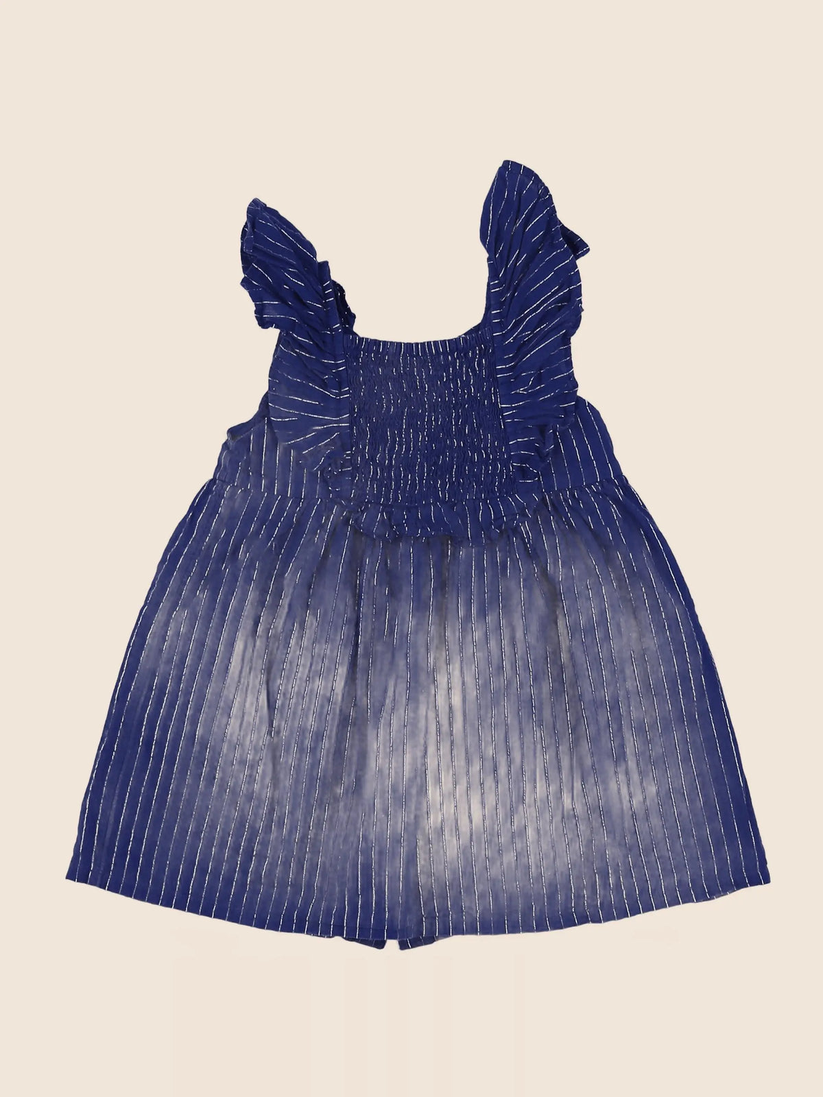 Vertbaudet - robe bleu, argent - 18 mois