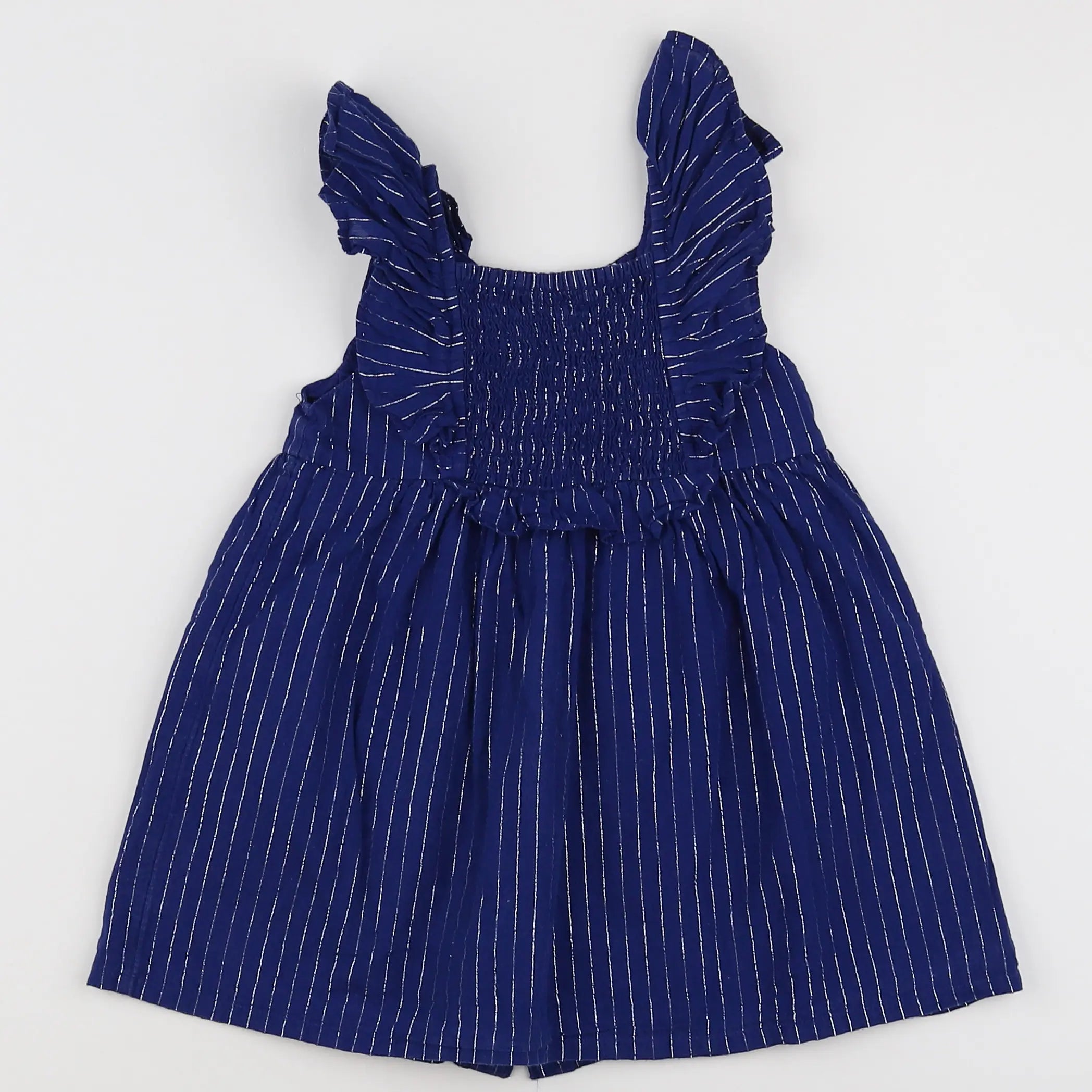Vertbaudet - robe bleu, argent - 18 mois