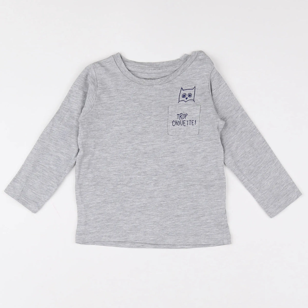 Vertbaudet - tee-shirt gris - 12 mois