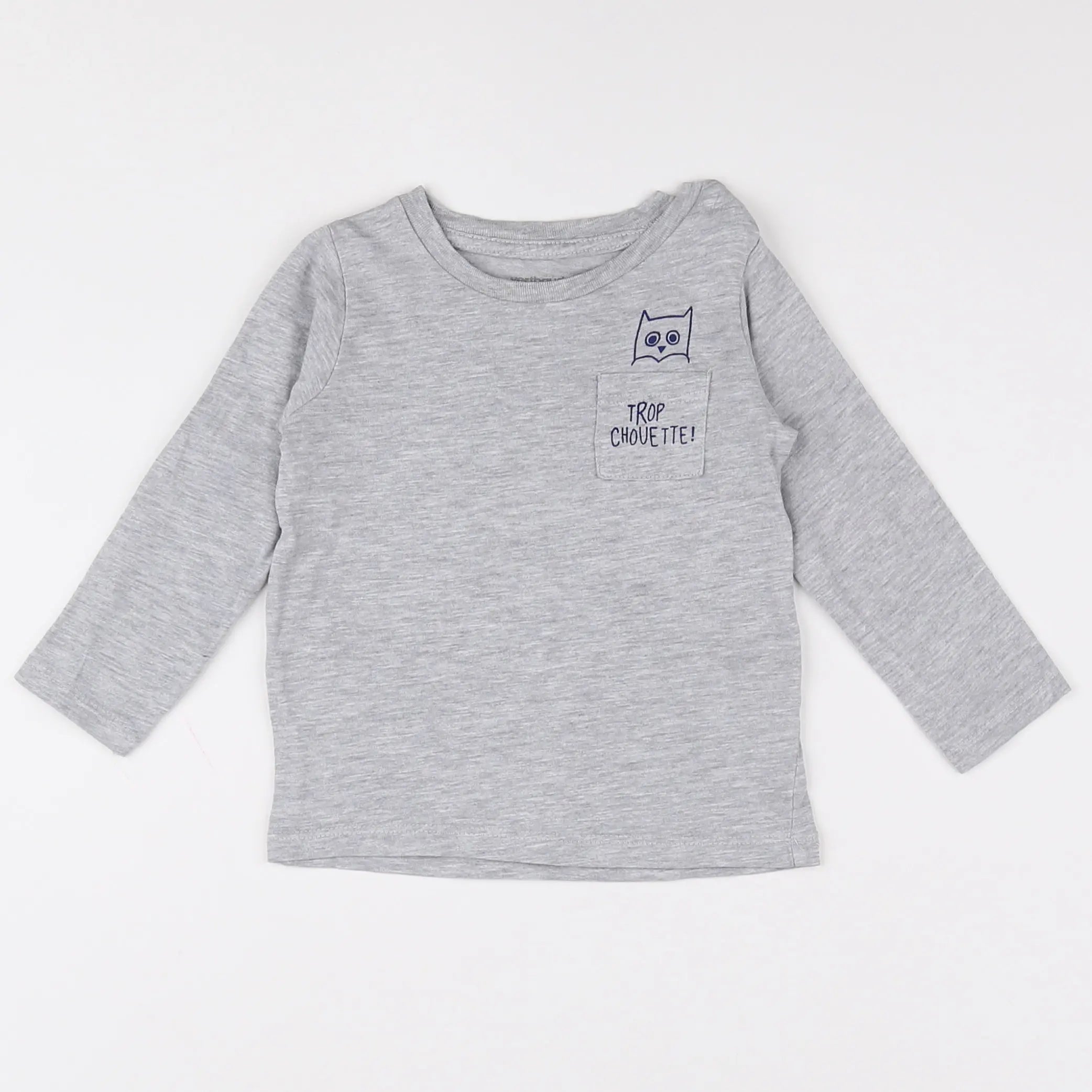 Vertbaudet - tee-shirt gris - 12 mois