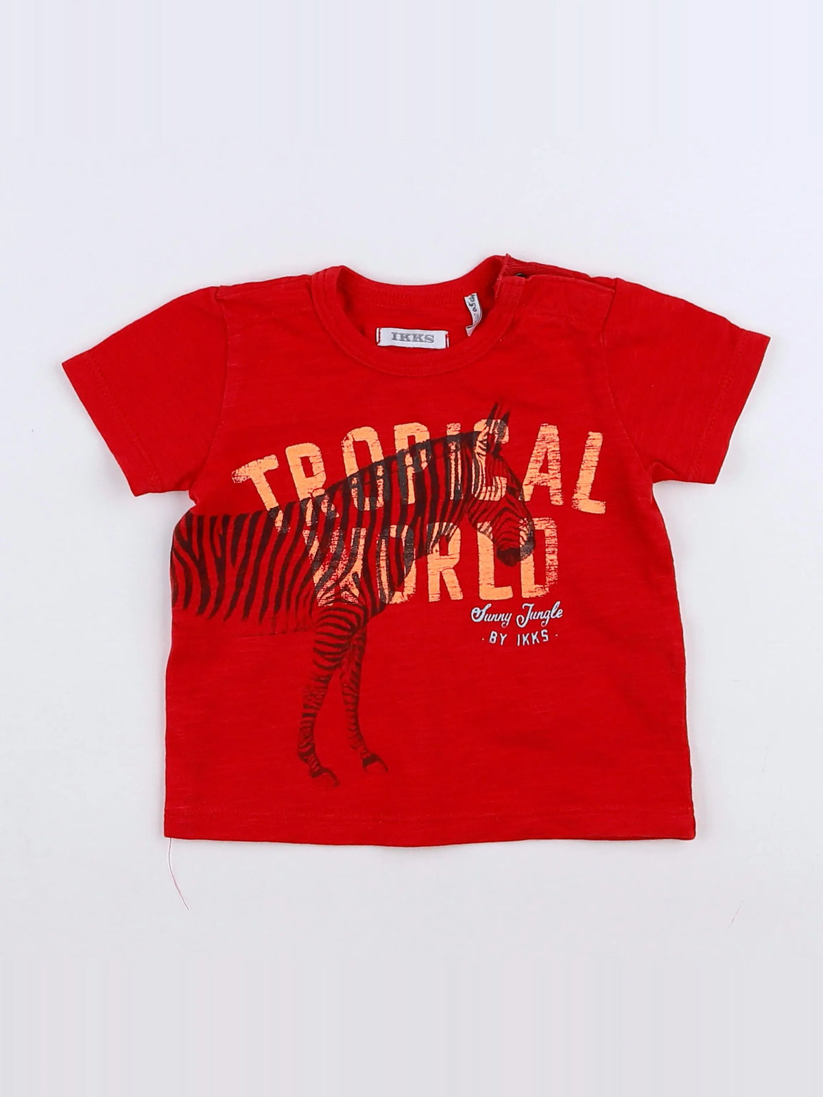 IKKS - tee-shirt rouge - 3 mois