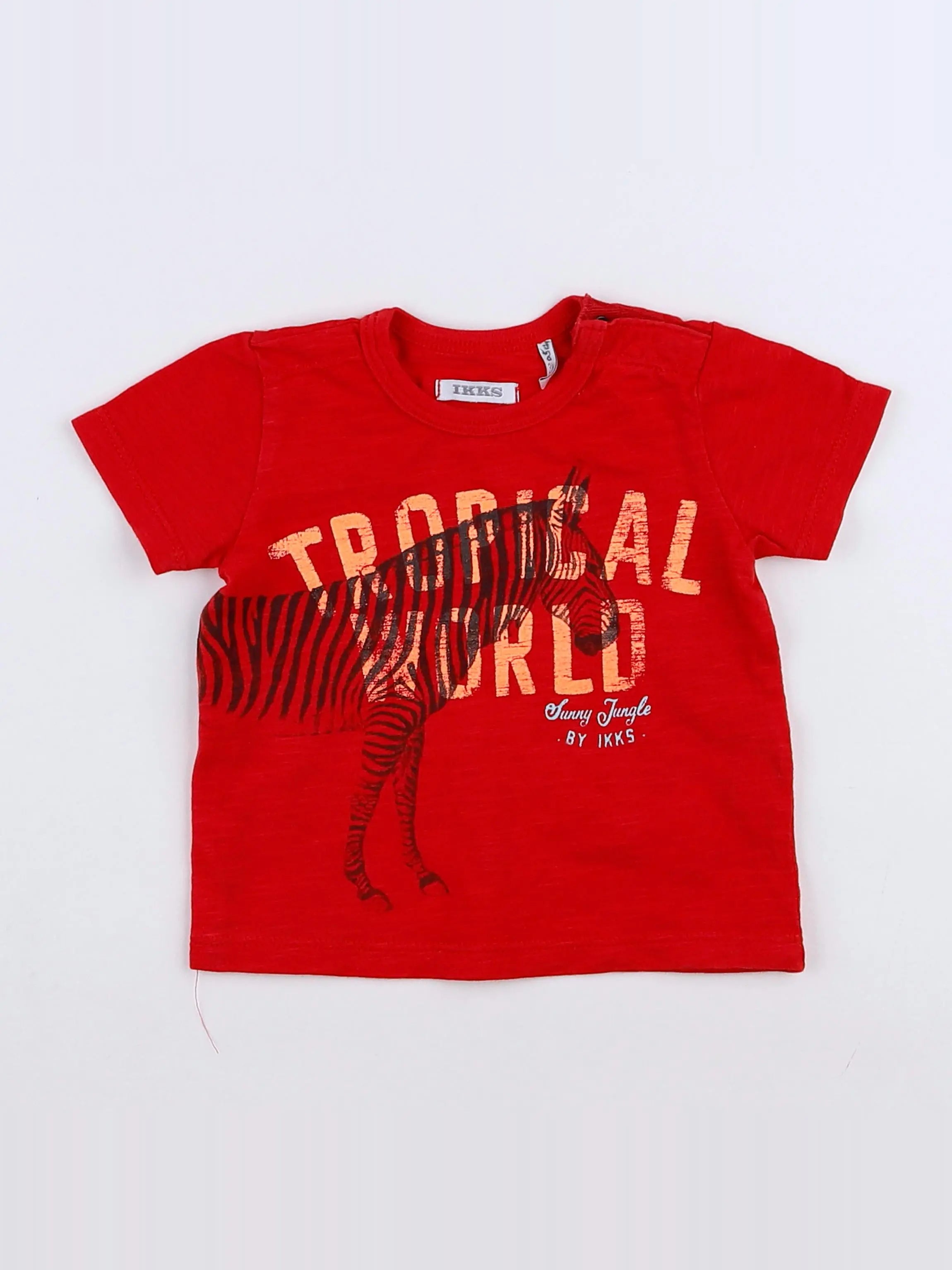 IKKS - tee-shirt rouge - 3 mois