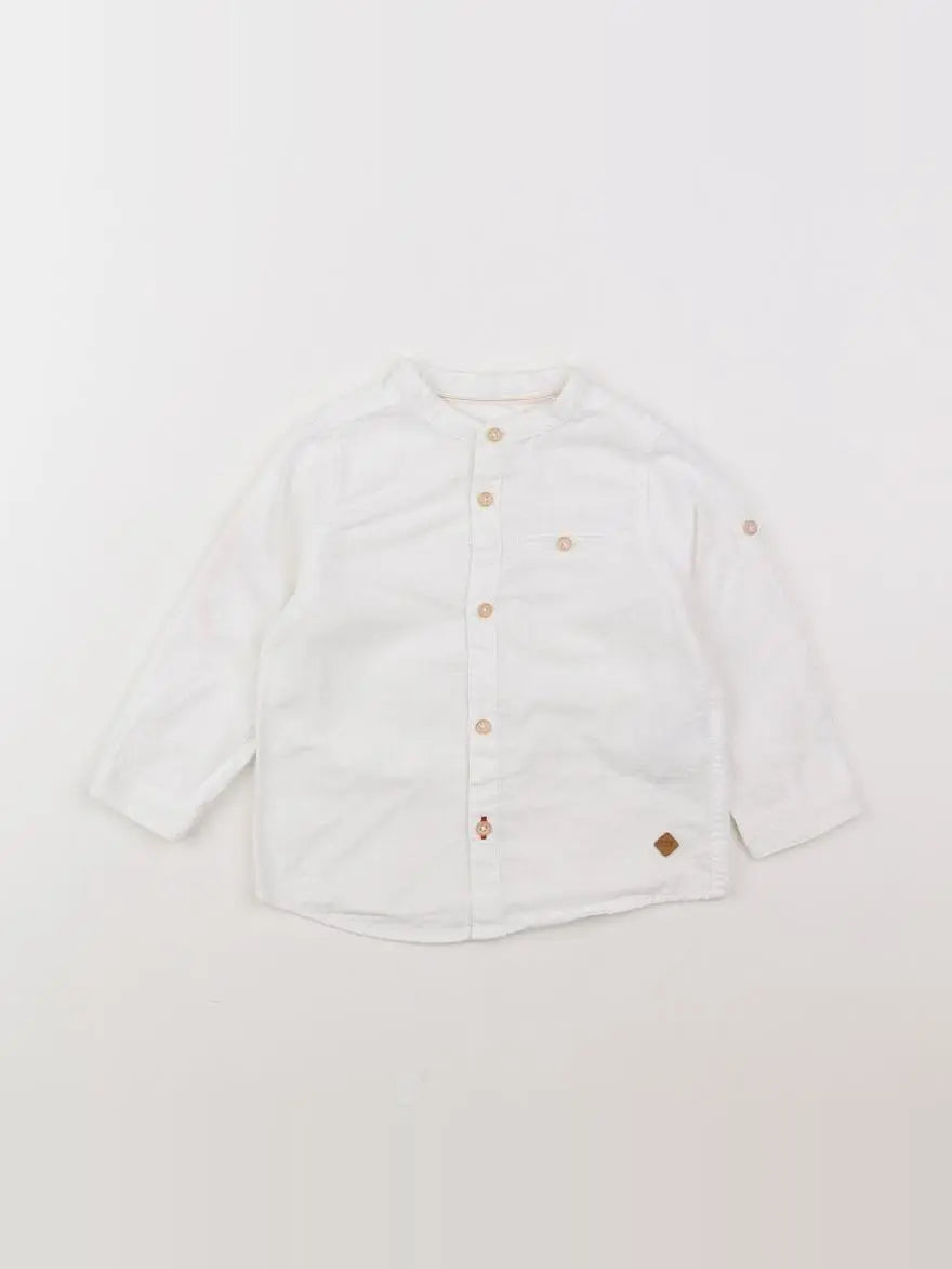 Zara - chemise blanc - 9/12 mois