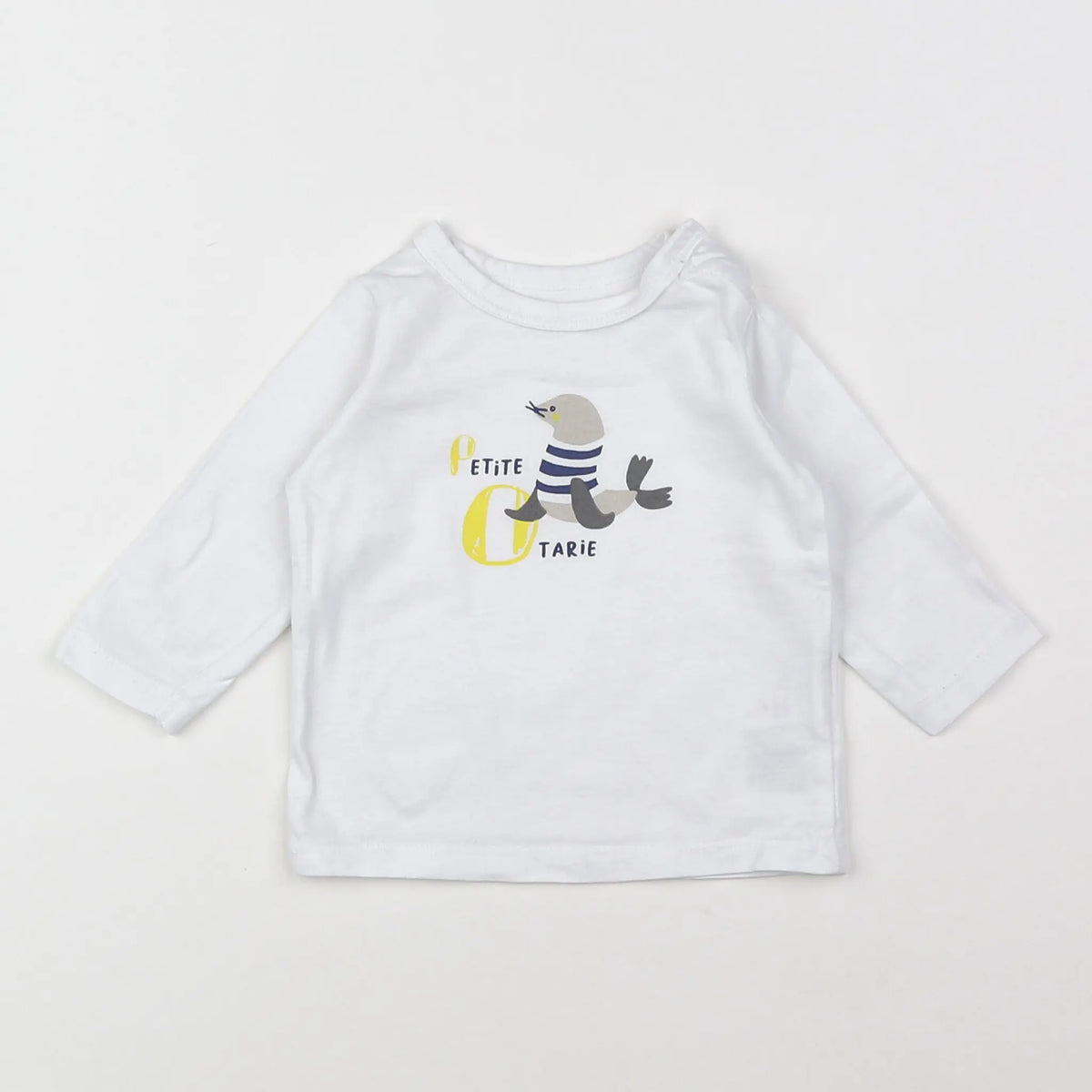 Vertbaudet - tee-shirt blanc - 3 mois