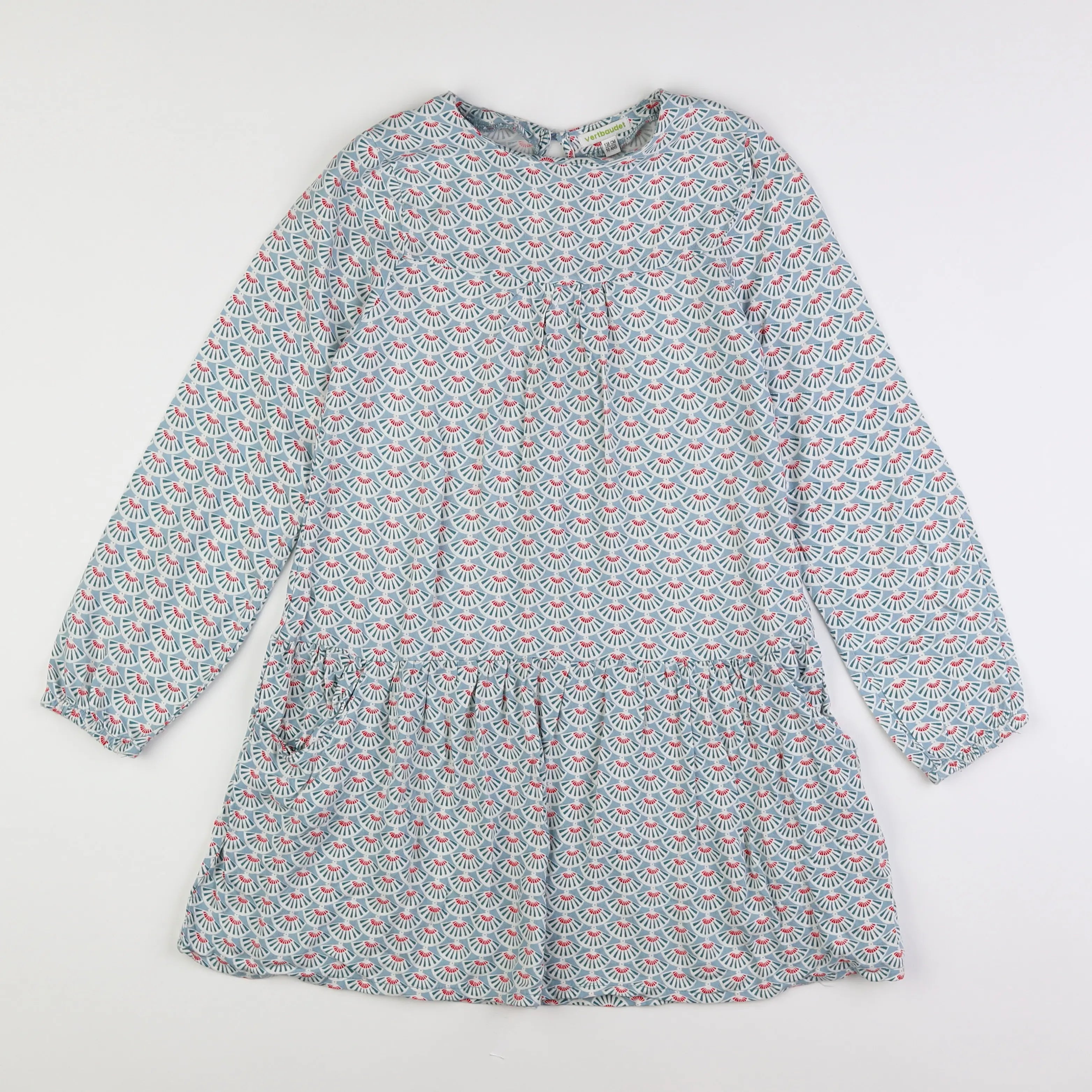 Vertbaudet - robe bleu, rouge - 10 ans