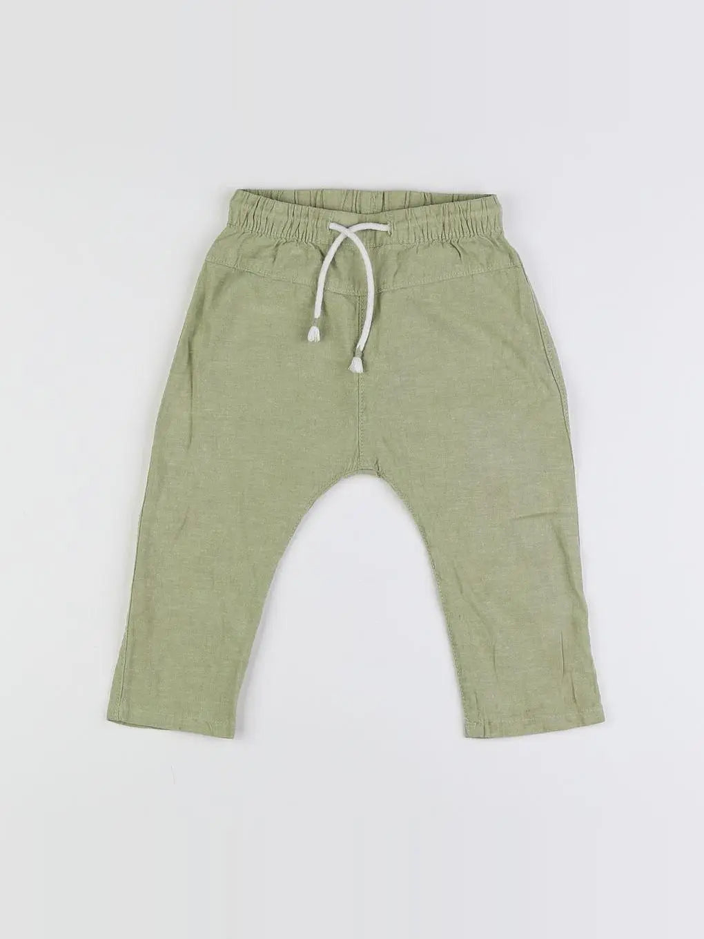 H&M - sarouel vert - 9/12 mois