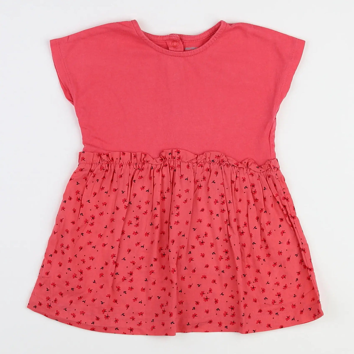 Vertbaudet - robe rose - 12 mois