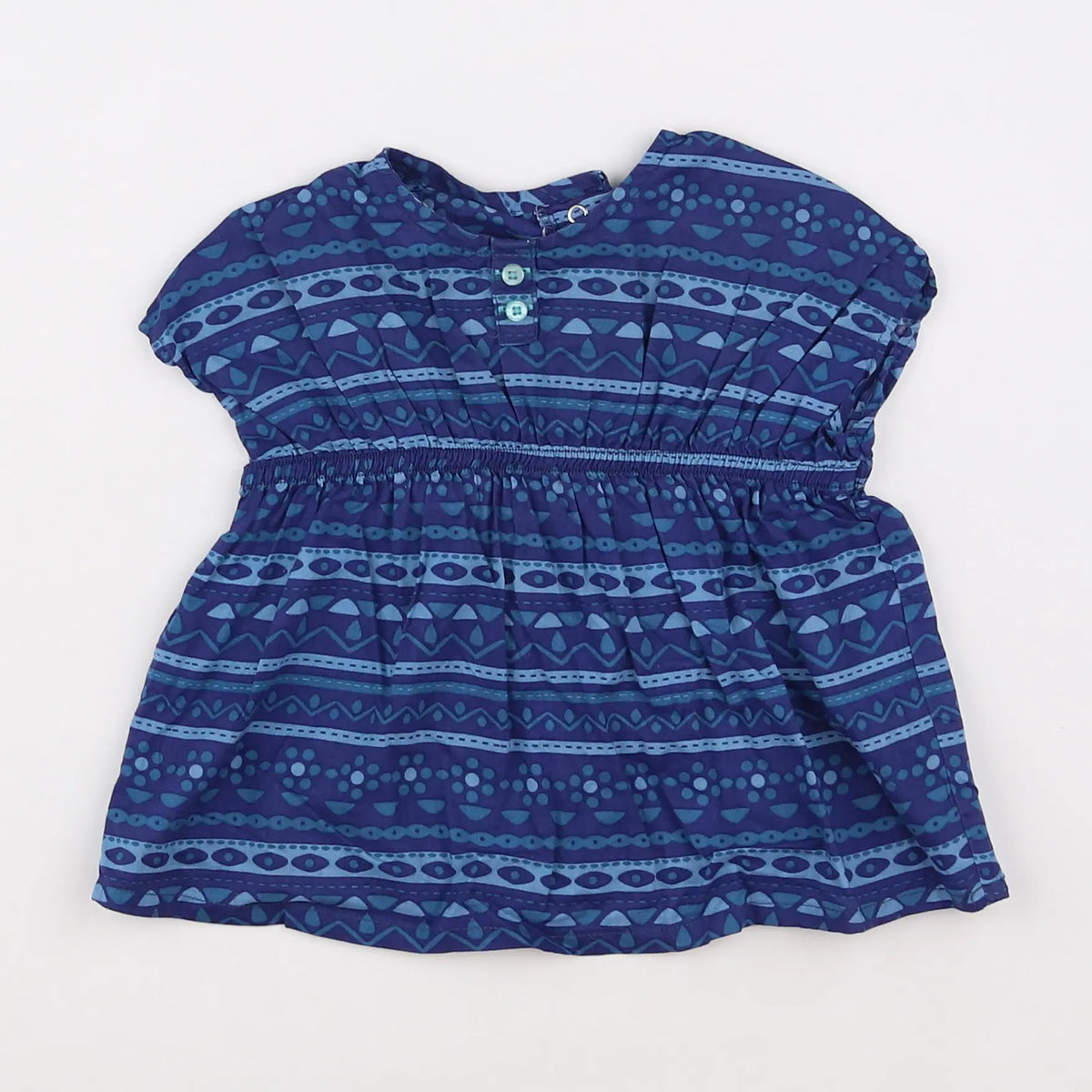 Vertbaudet - blouse bleu - 12 mois
