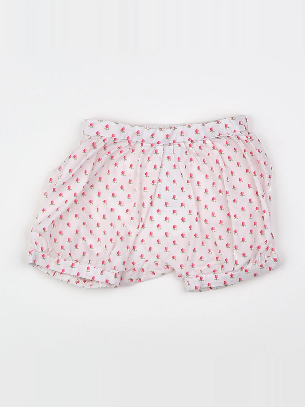 Jacadi - bloomer blanc, rose - 12 mois