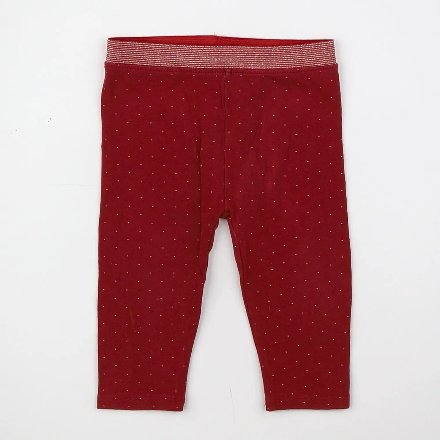 Vertbaudet - legging rouge - 9 mois