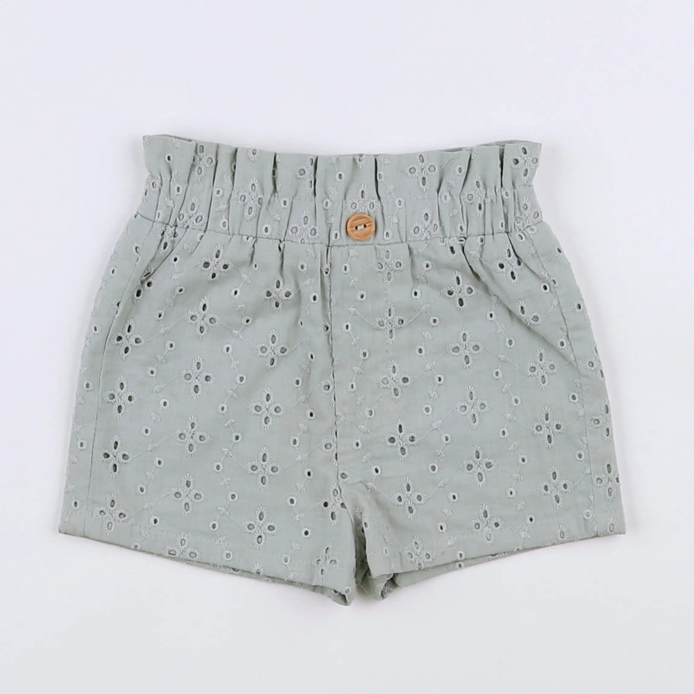 Vertbaudet - short vert - 3 mois