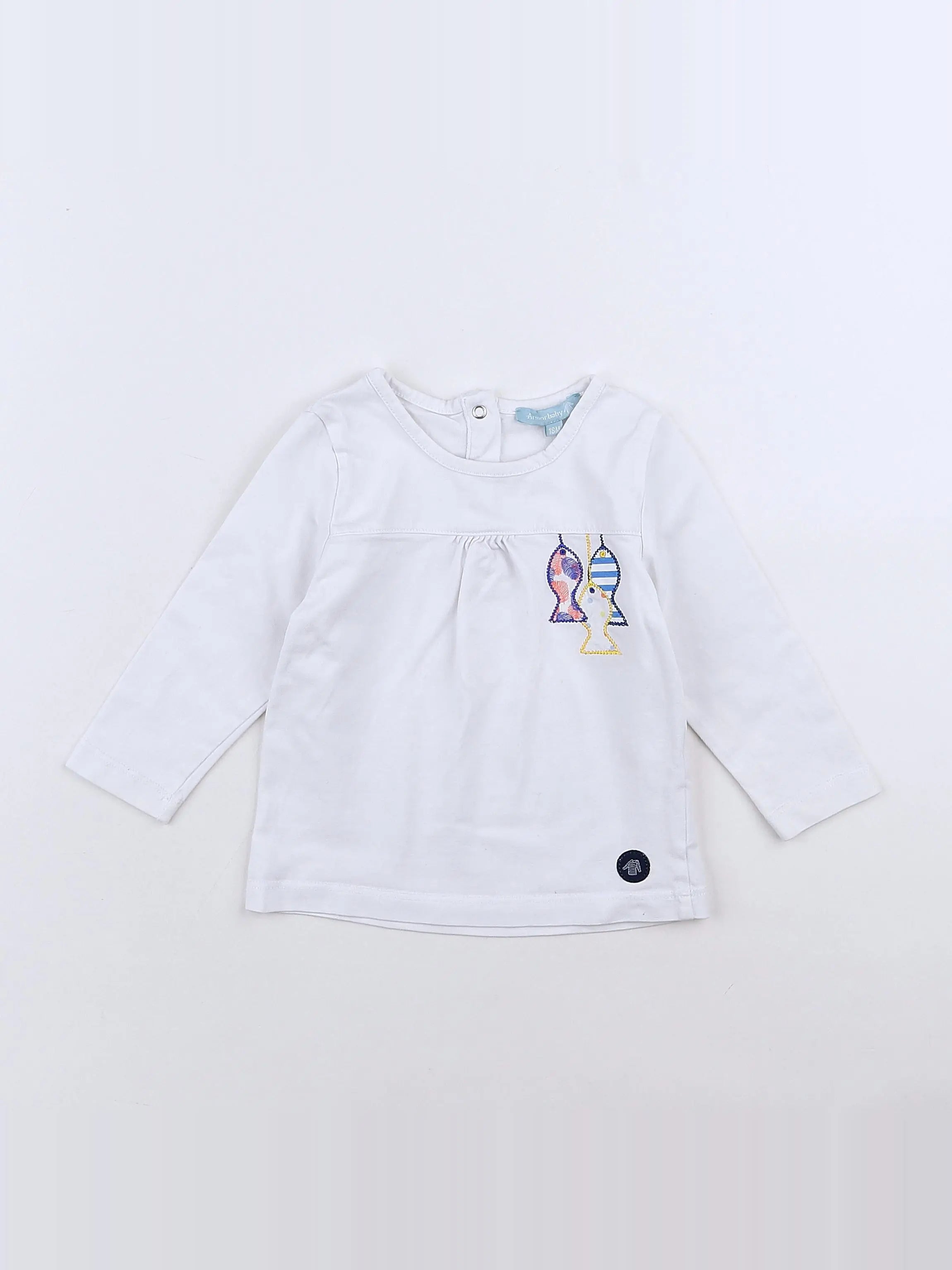 Armor Lux - tee-shirt blanc - 18 mois