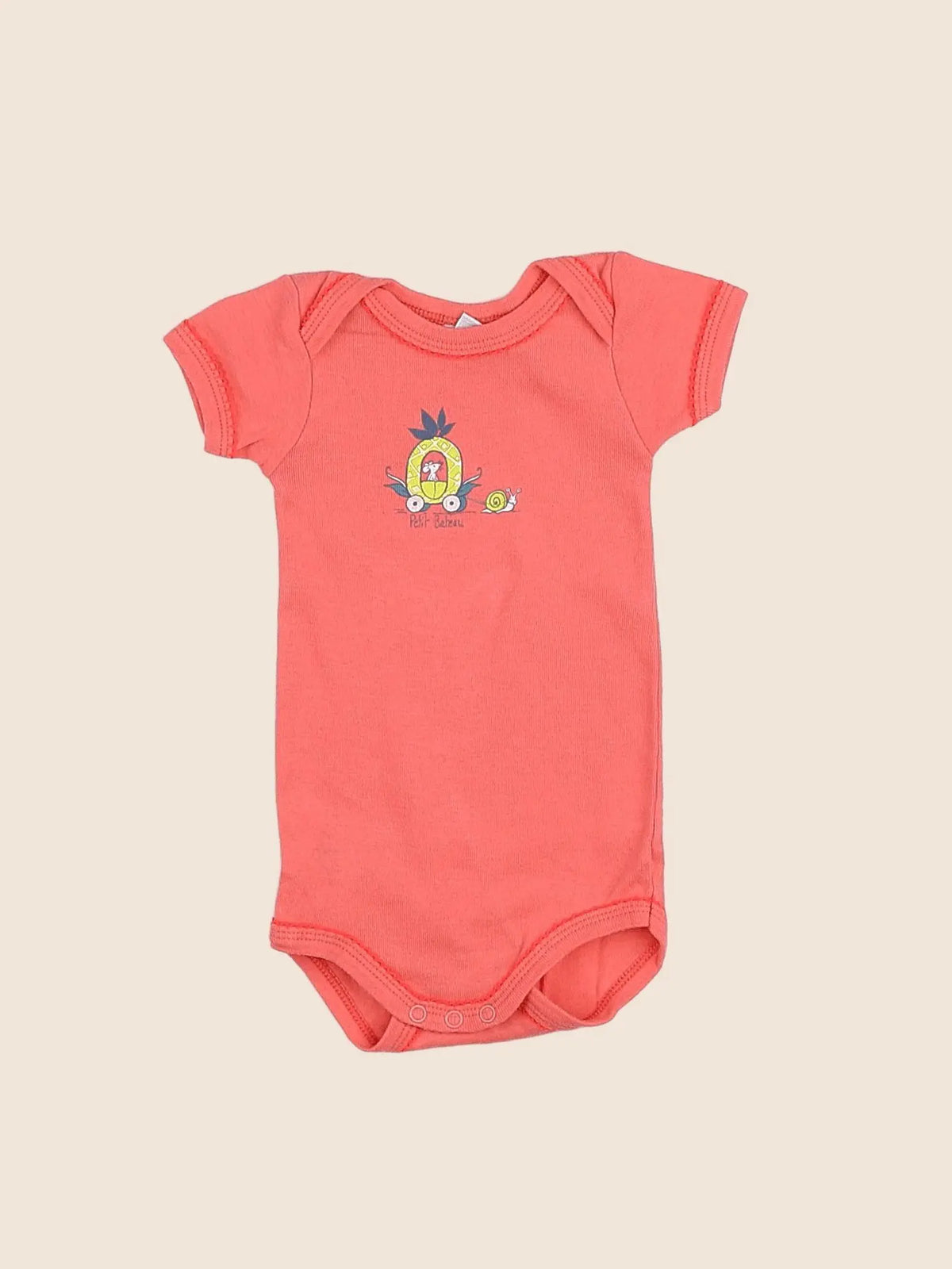 Petit Bateau - body rose - 3 mois