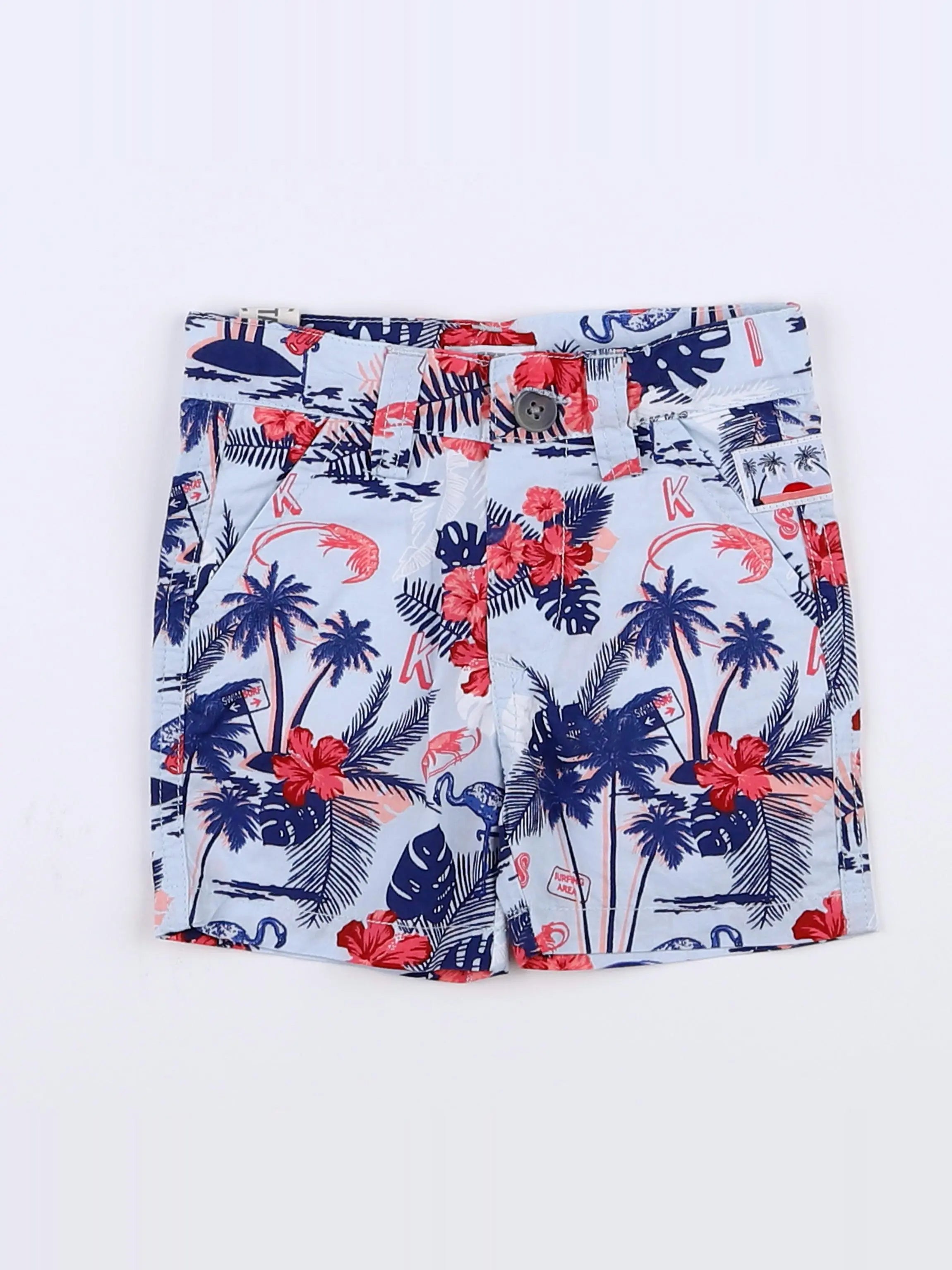 IKKS - short bleu - 3 mois