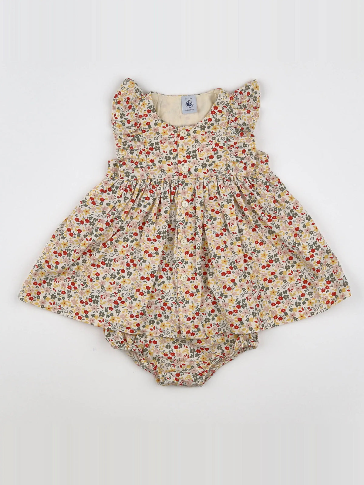 Petit Bateau - robe multicolore - 6 mois