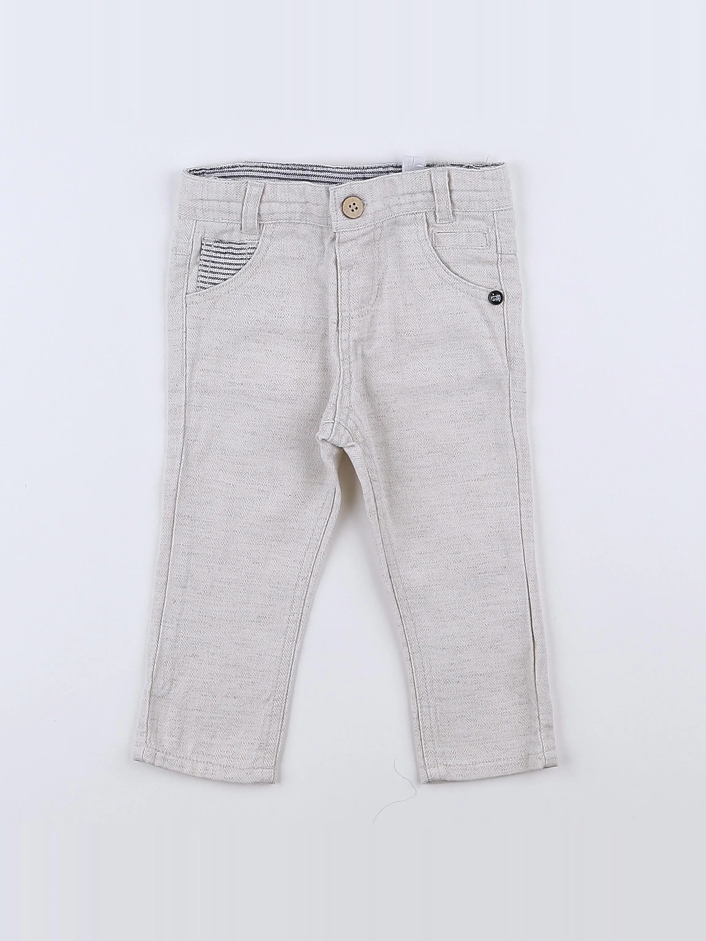 Tape à l'oeil - pantalon beige - 9 mois