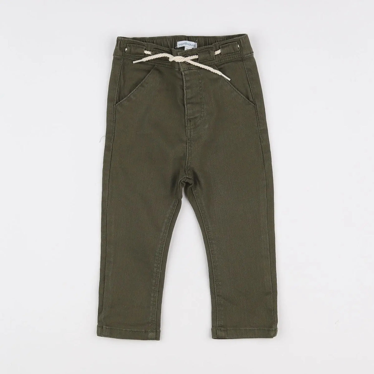 Vertbaudet - pantalon vert - 12 mois