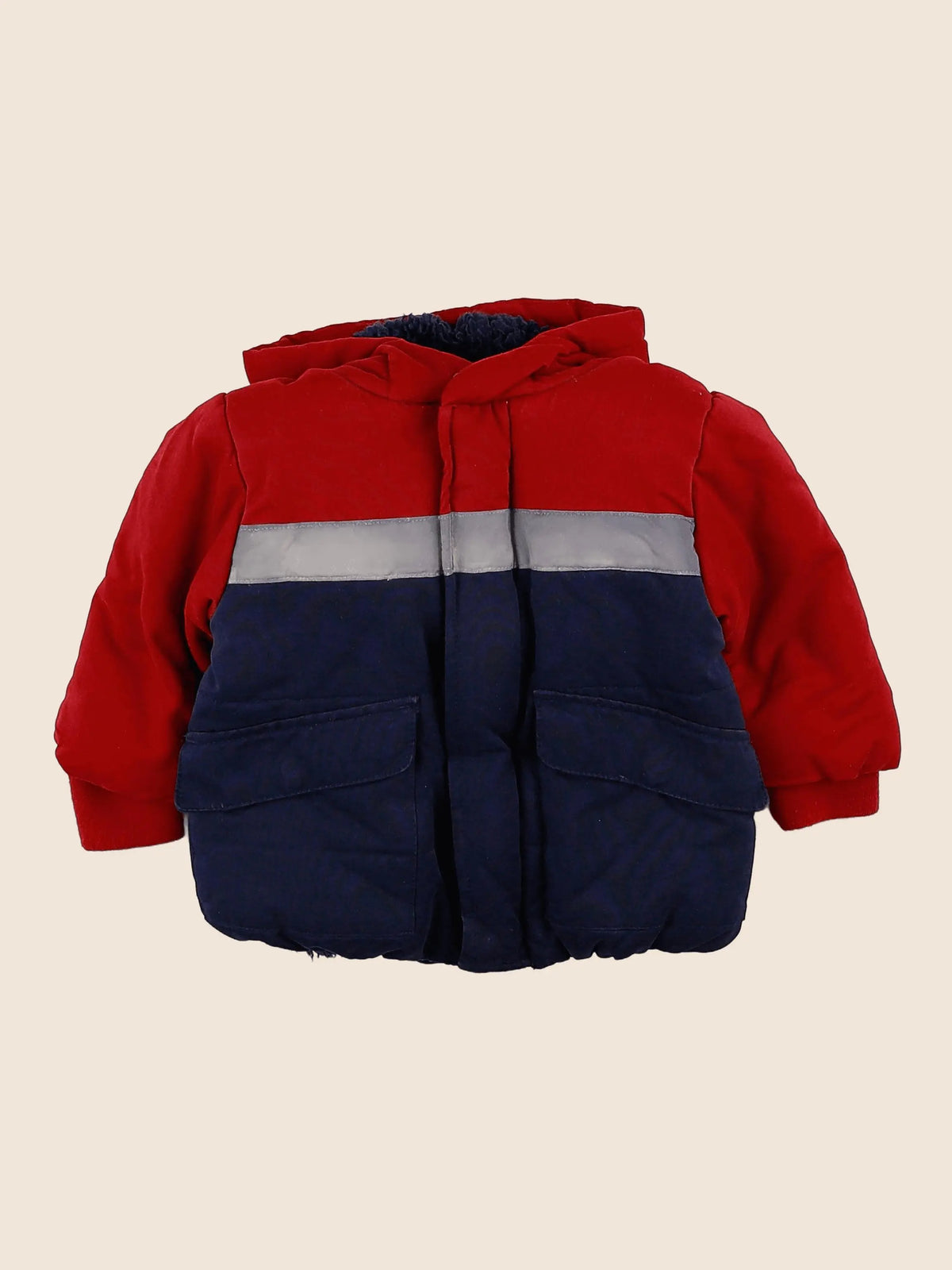Vertbaudet - parka bleu - 9 mois