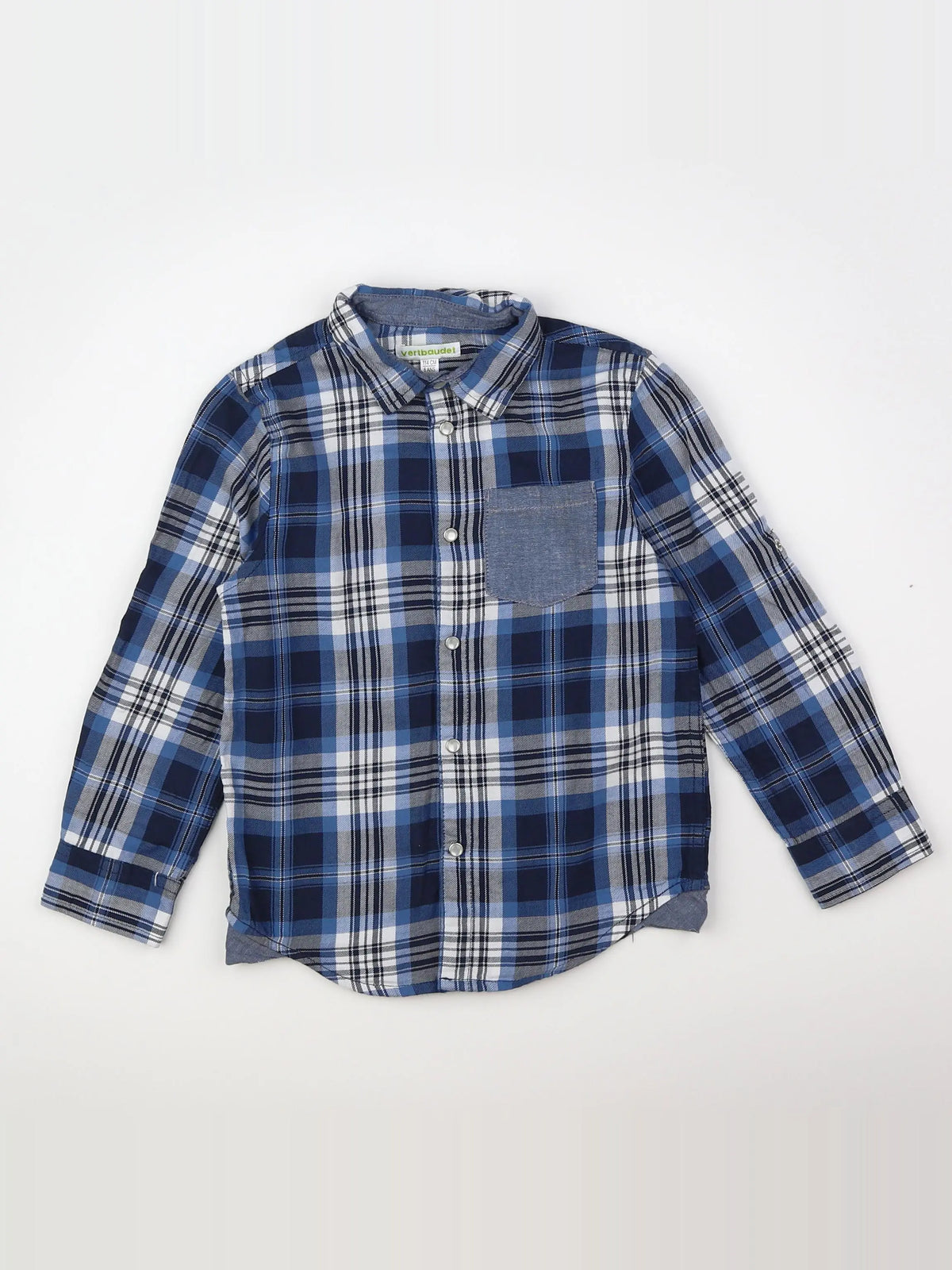 Vertbaudet - chemise bleu - 8 ans